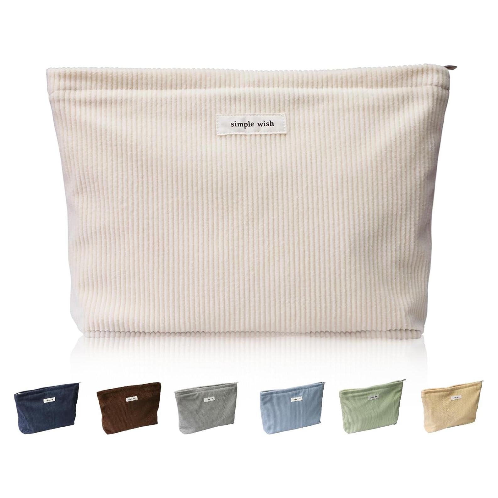 Bolsa de Maquillaje de Viaje Wudygirl Beige 27.3x19.1cm