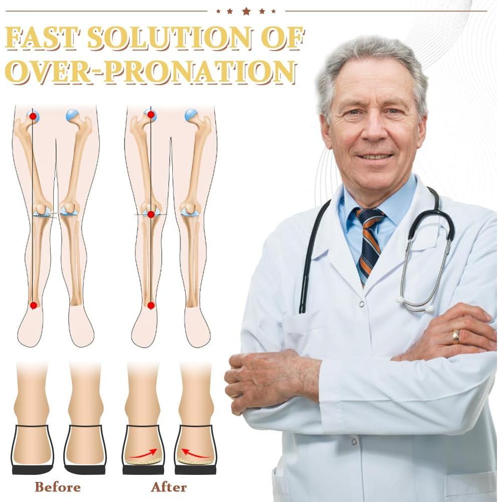 Plantillas Correctivas BIGGCOOL para Supinación y Pronación - Beige, Talla S