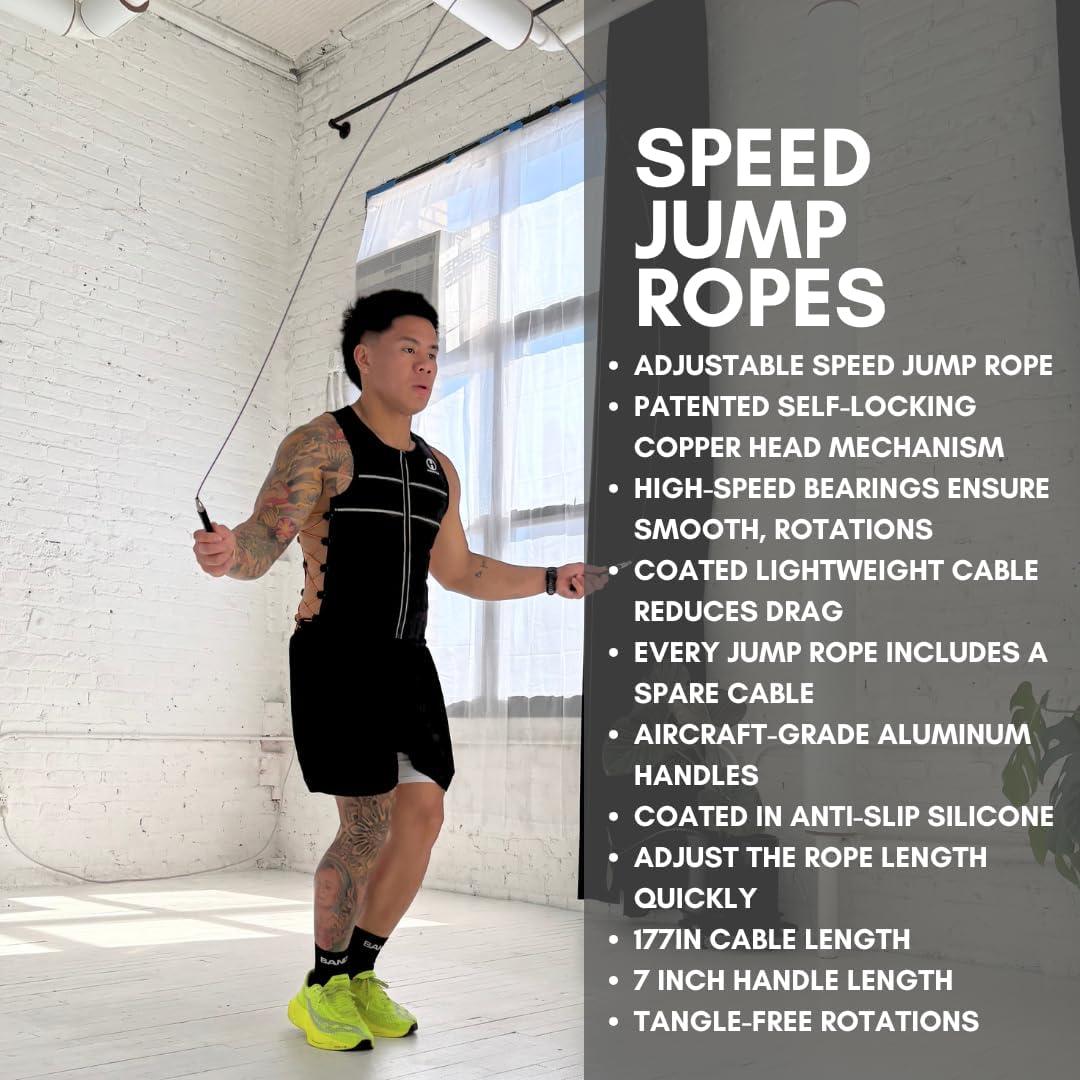 Cuerda de Salto Ajustable Hyperwear - Aluminio y Silicona