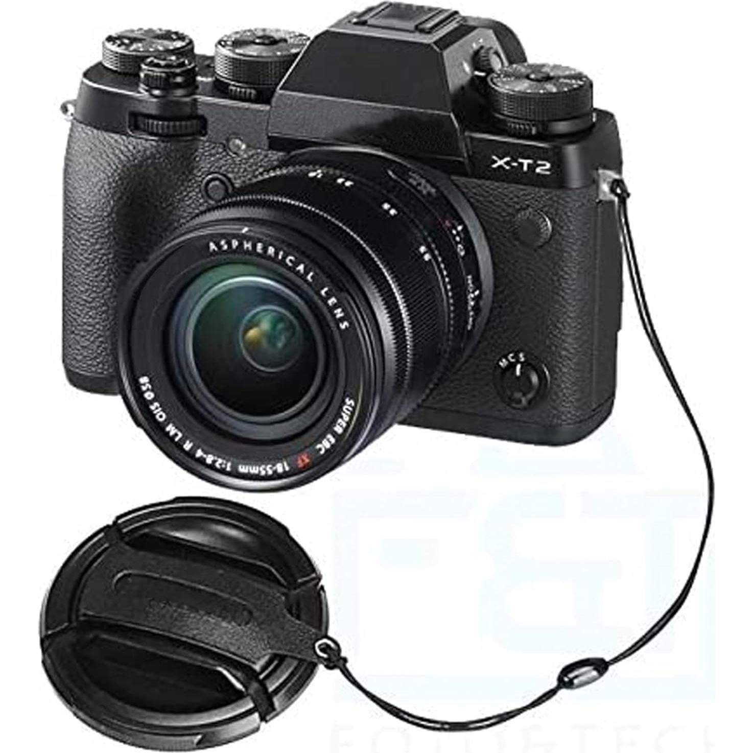 Tapa de Lente de Cuero Foto&Tech 39mm 2 Pack para Fujifilm