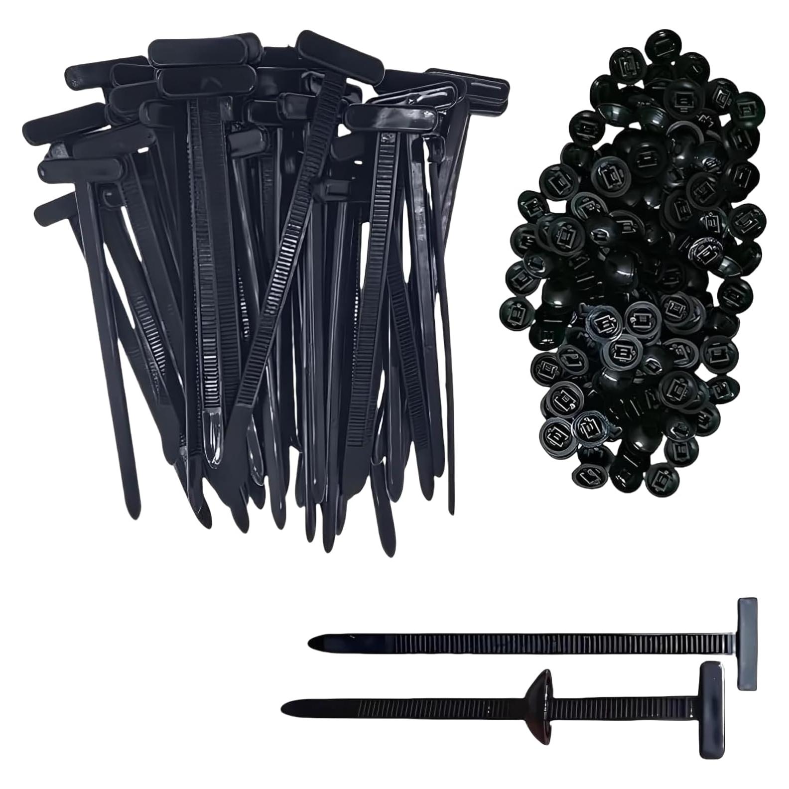 50 Hebillas de Cinta de Cable Nylon ZIAZQAM Resistentes UV