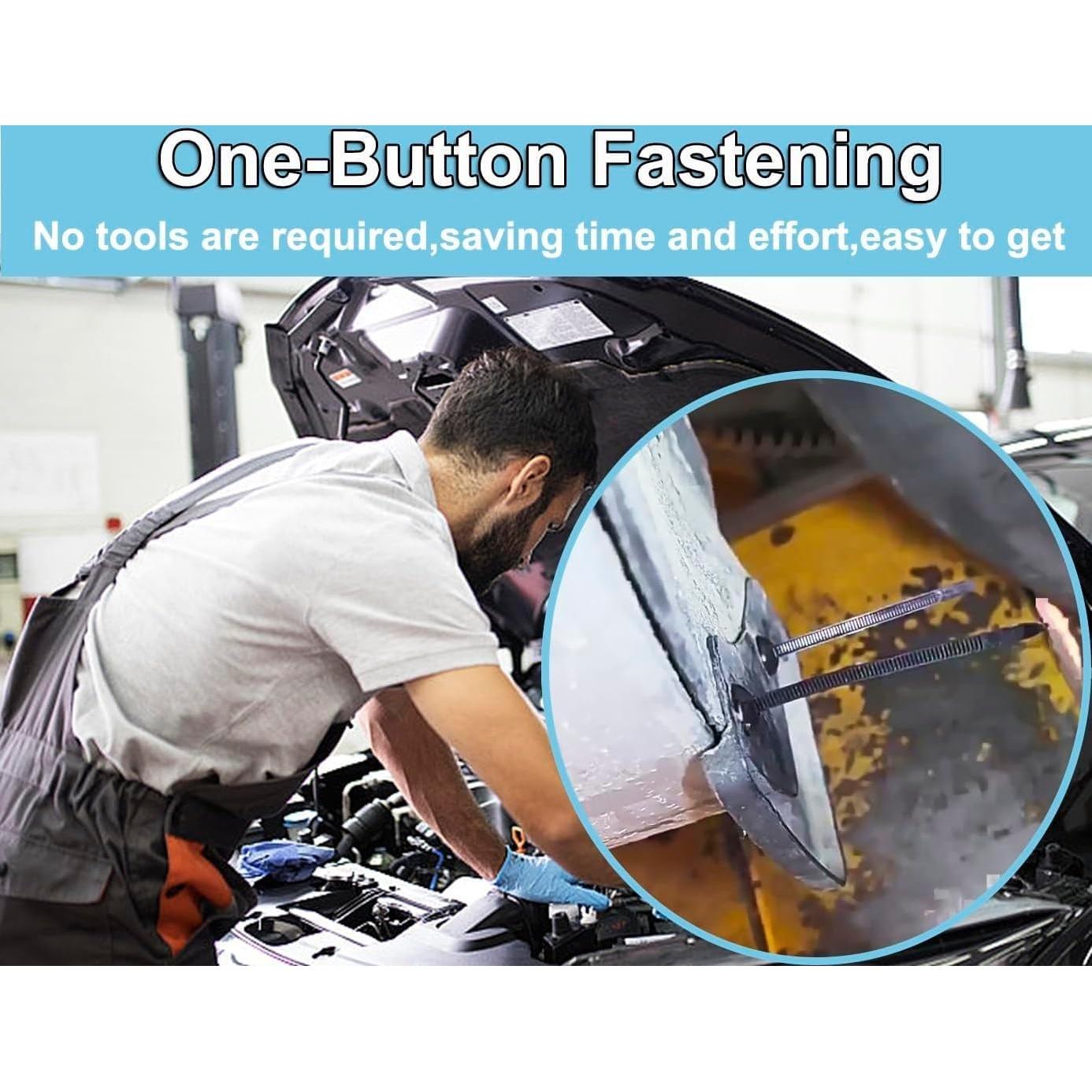 50 Hebillas de Cinta de Cable Nylon ZIAZQAM Resistentes UV