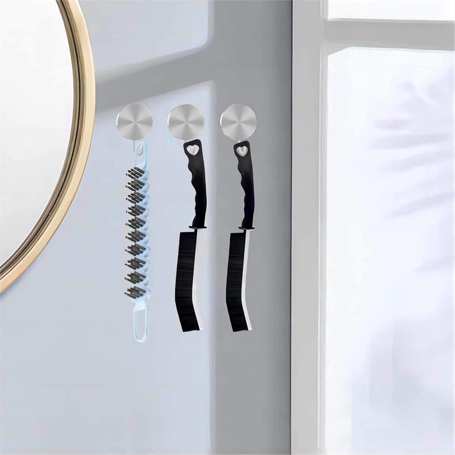 Juego de Cepillos de Limpieza POPGIO 3 Piezas Cerdas Duras