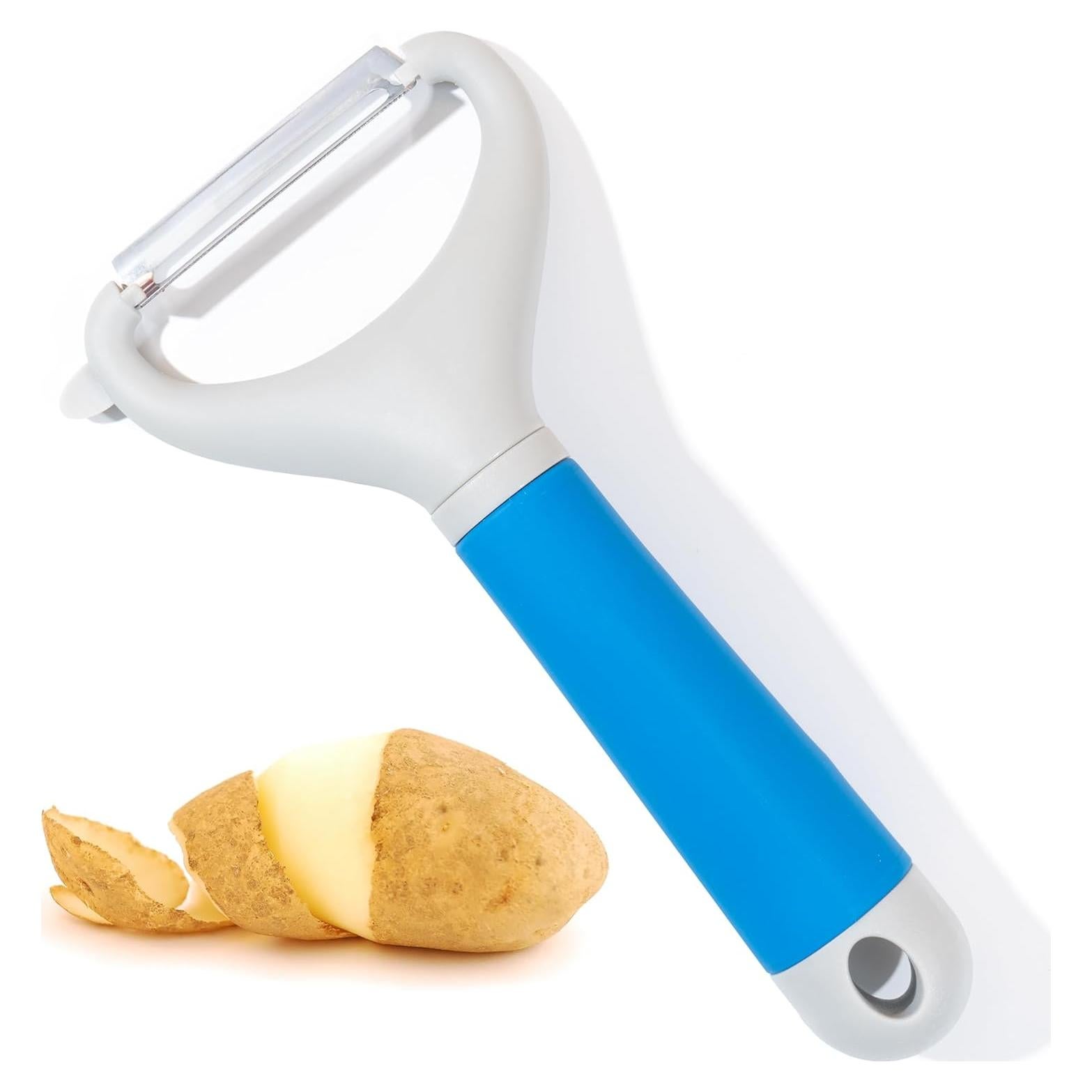 Pelador de Verduras y Frutas Li & Zhao en Y - Azul