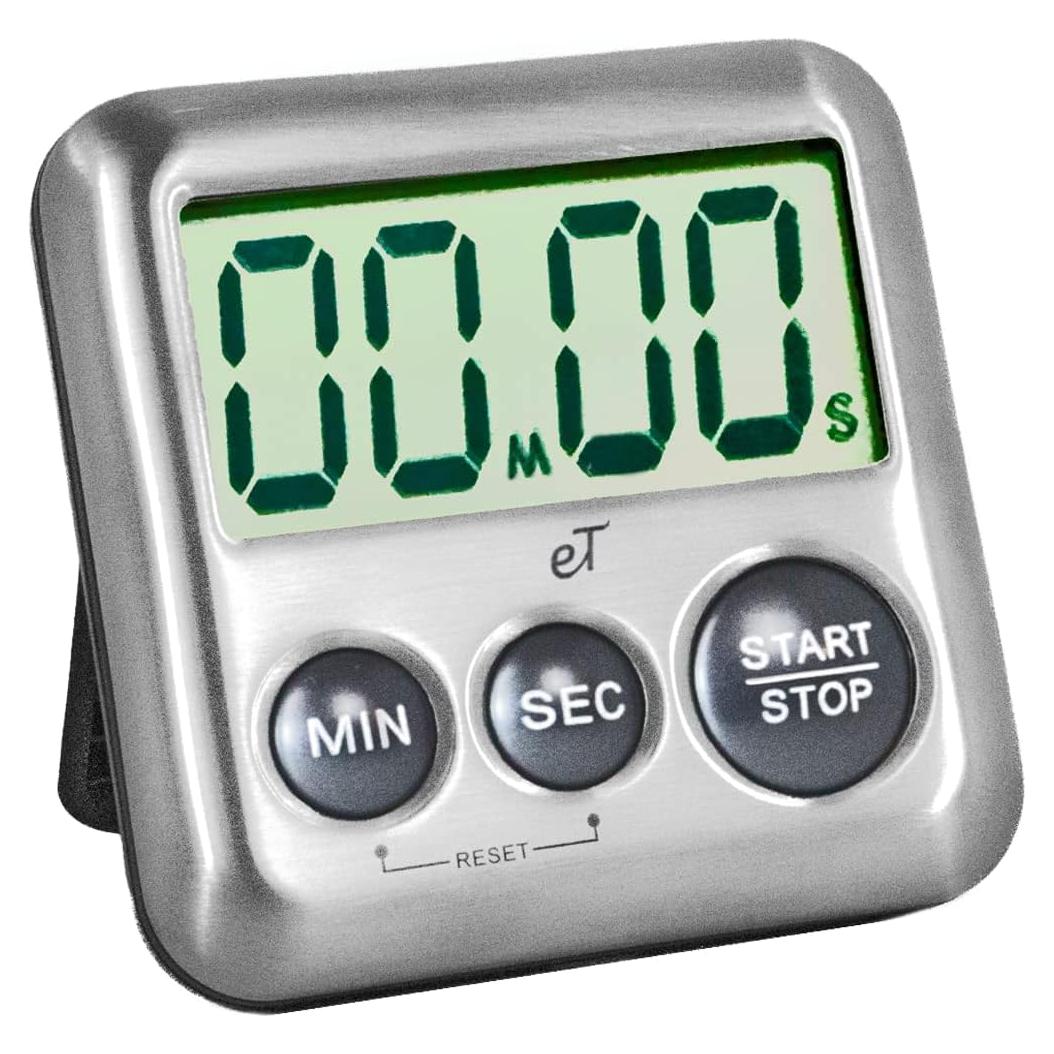 Temporizador de Cocina Digital eTradewinds Acero Inoxidable 99.7g