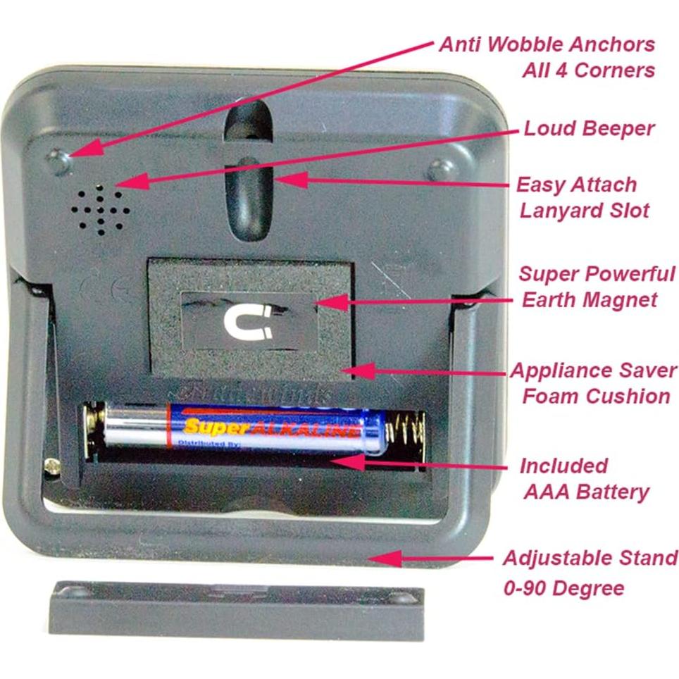 Temporizador de Cocina Digital eTradewinds Acero Inoxidable 99.7g