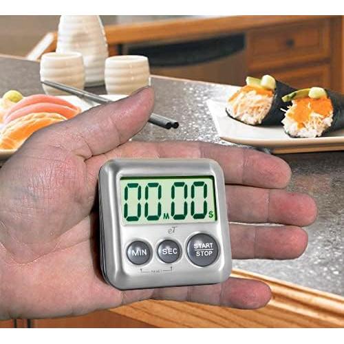 Temporizador de Cocina Digital eTradewinds Acero Inoxidable 99.7g