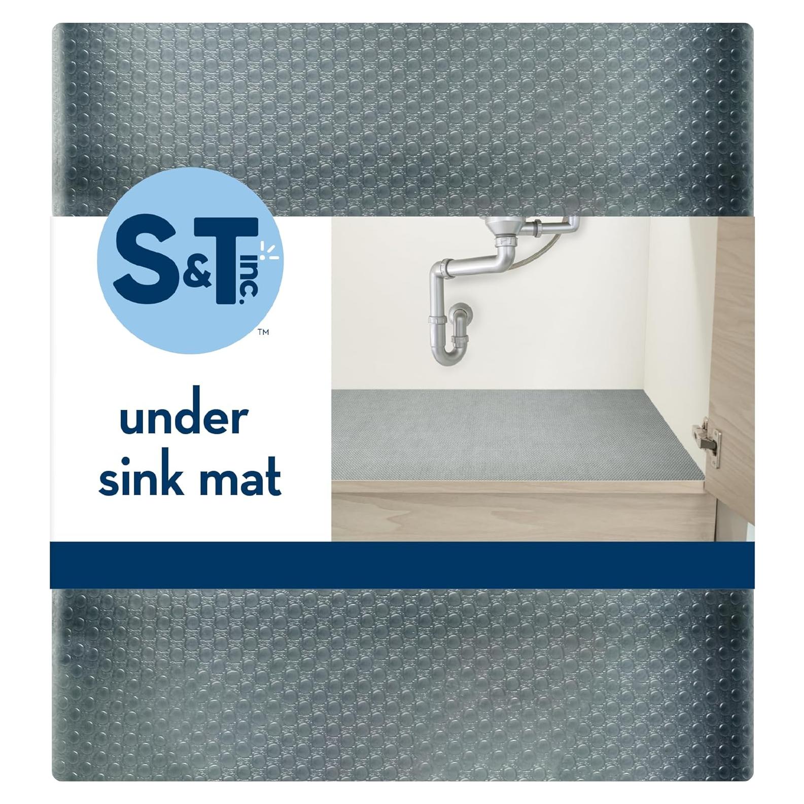 Alfombrilla Bajo Fregadero S&T INC. 61x76 cm Plástico Gris