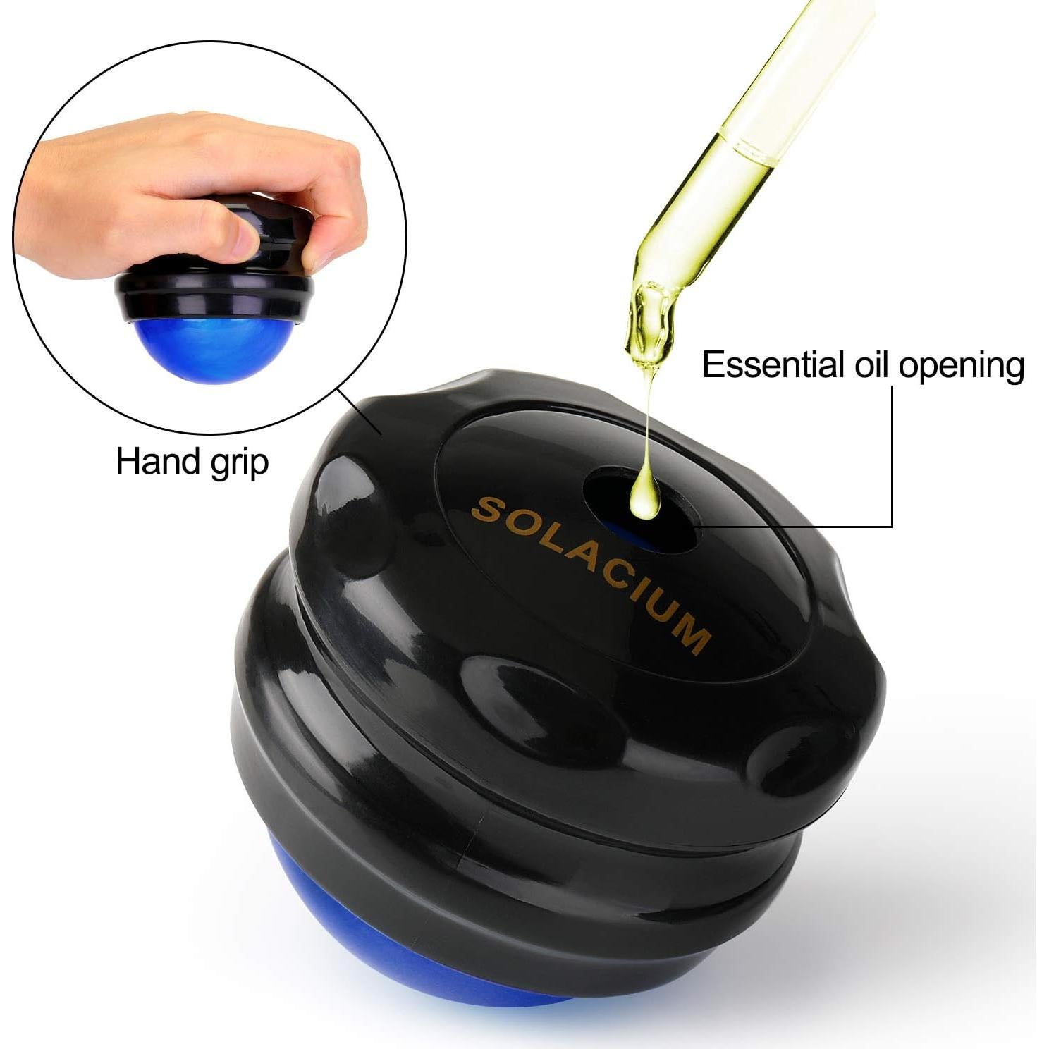 Rodillo de Masaje Manual Solacium - Alivio Muscular y Estrés