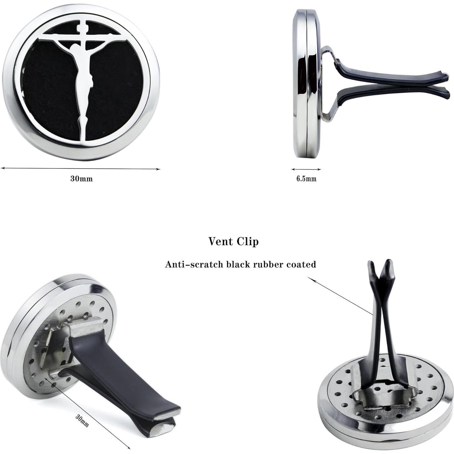 Difusor de Aceite Esencial para Auto AZNECK 30mm Cruz Cristiana