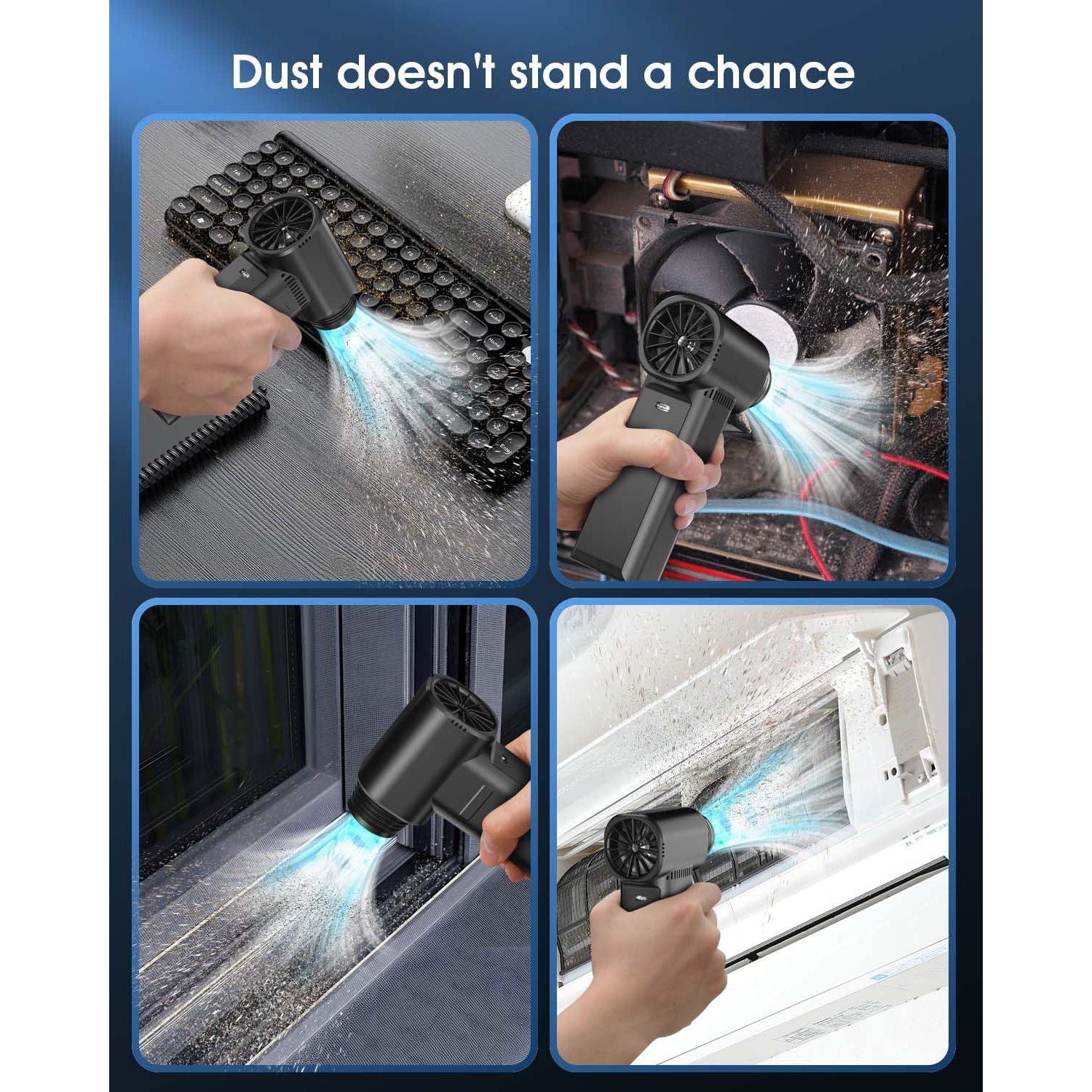 Soplador de Aire Comprimido Cllis 300000 RPM Recargable Negro