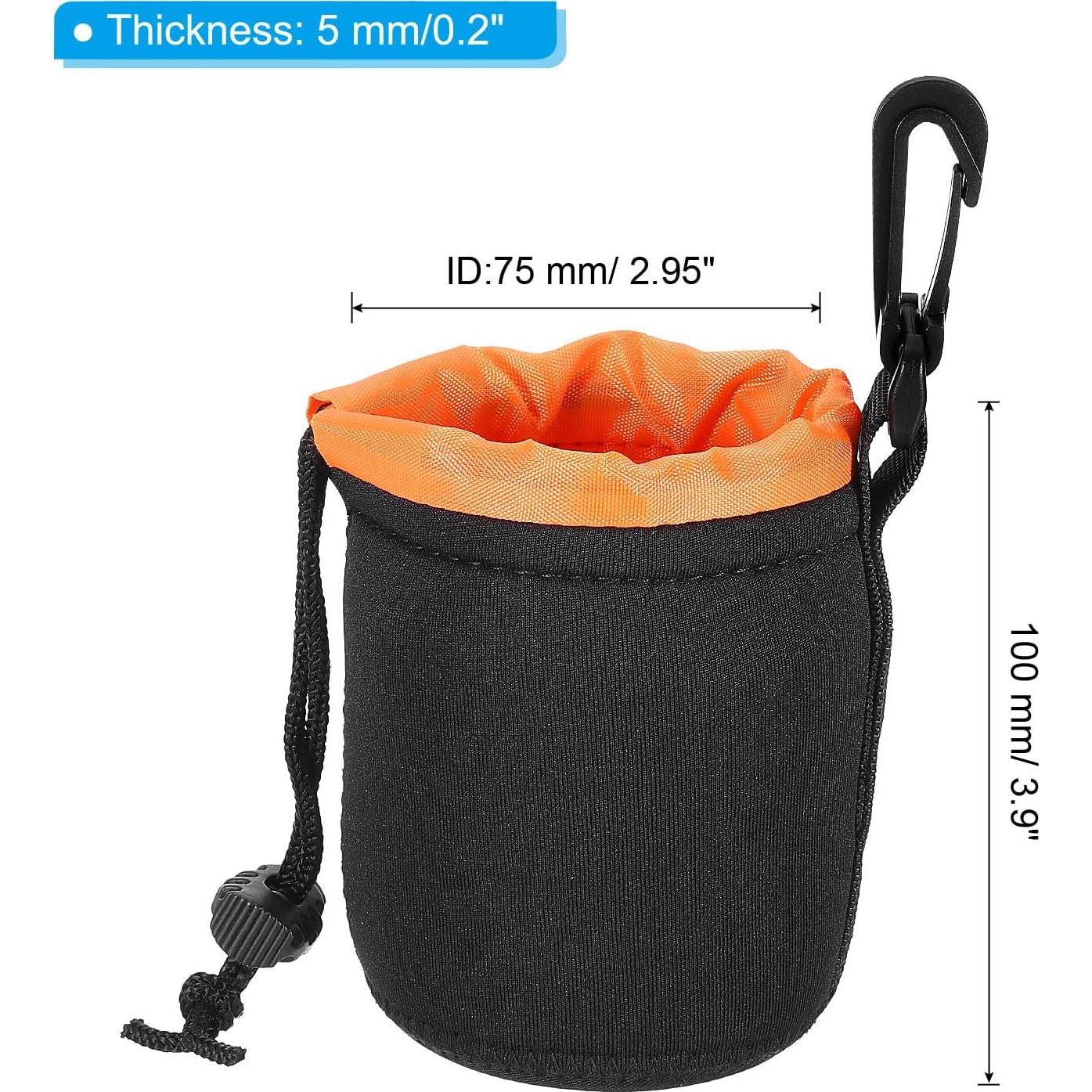 Bolsa para Lentes de Cámara PATIKIL Neopreno 10x7.6 cm