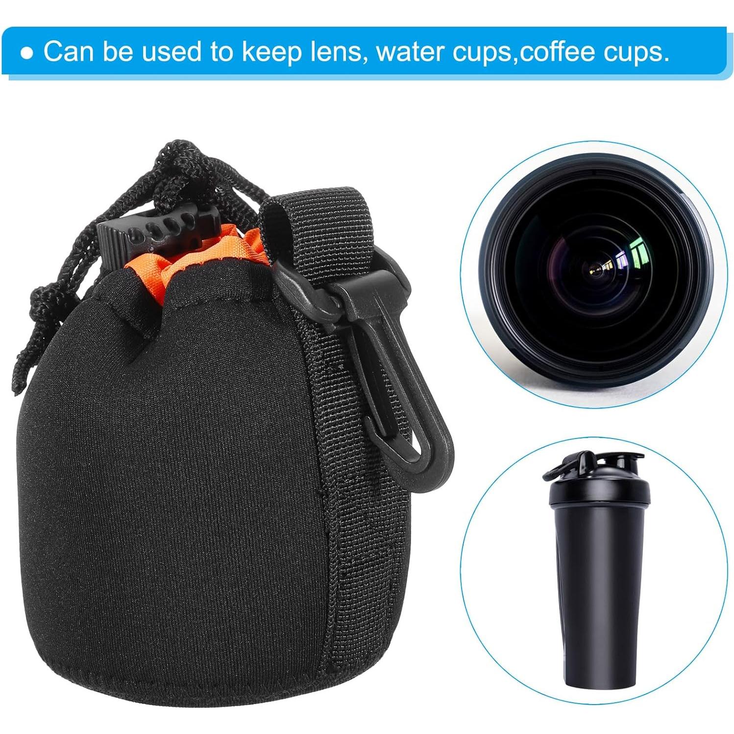 Bolsa para Lentes de Cámara PATIKIL Neopreno 10x7.6 cm