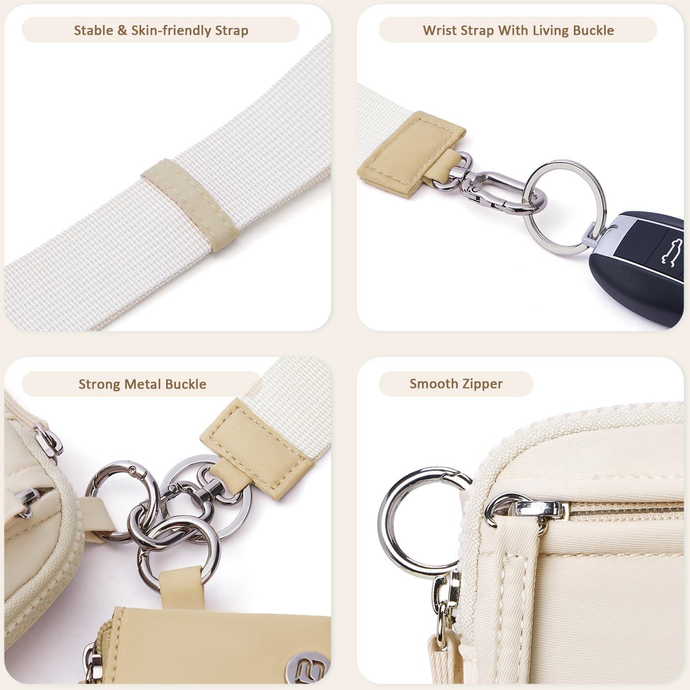 Cartera de muñeca POIUGOYA RFID Doble Bolsa Mujer