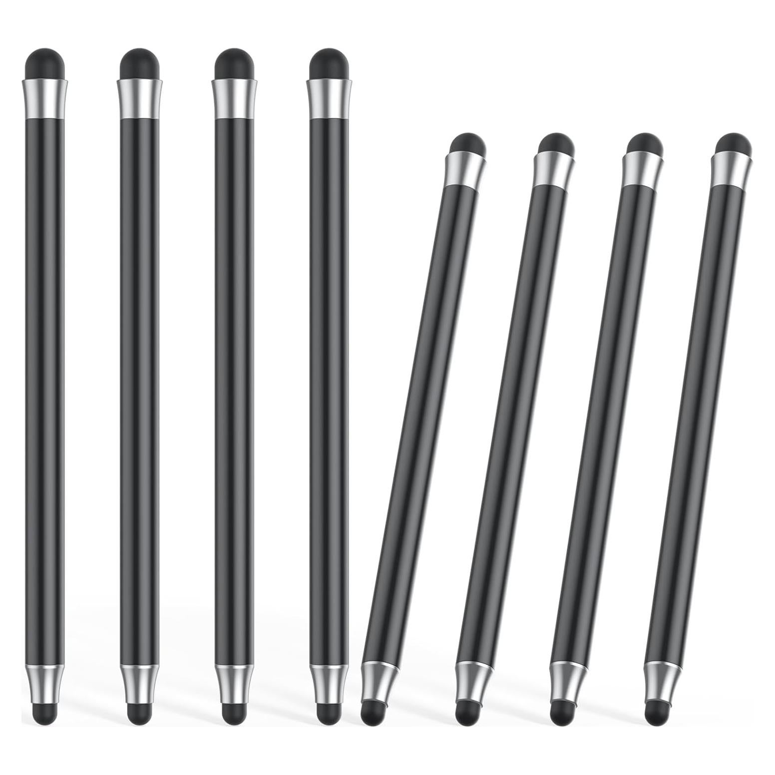 Bolígrafo Stylus 2 en 1 OOCLCURFUL Negro, Alta Precisión, Doble Punta