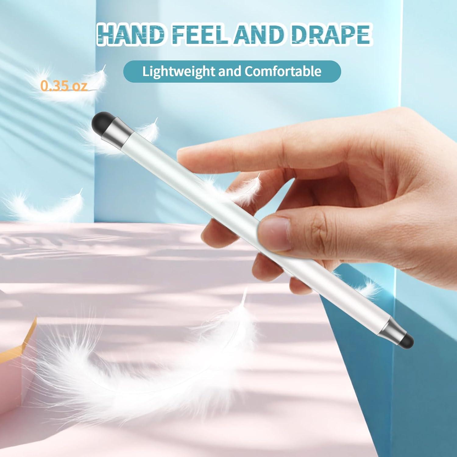 Bolígrafo Stylus 2 en 1 OOCLCURFUL Negro, Alta Precisión, Doble Punta