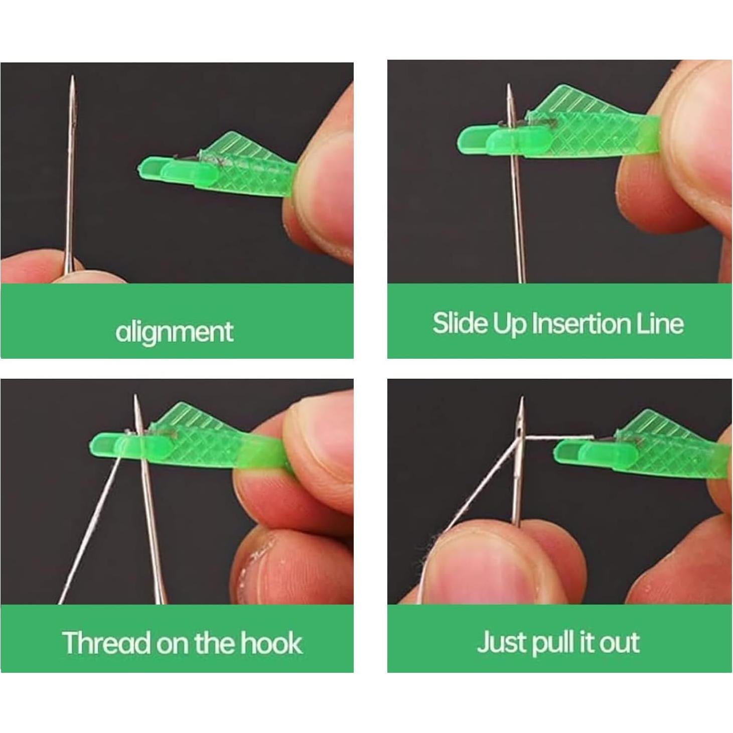 10 Enhebradores Automáticos de Agujas OTXKXBLP Verde