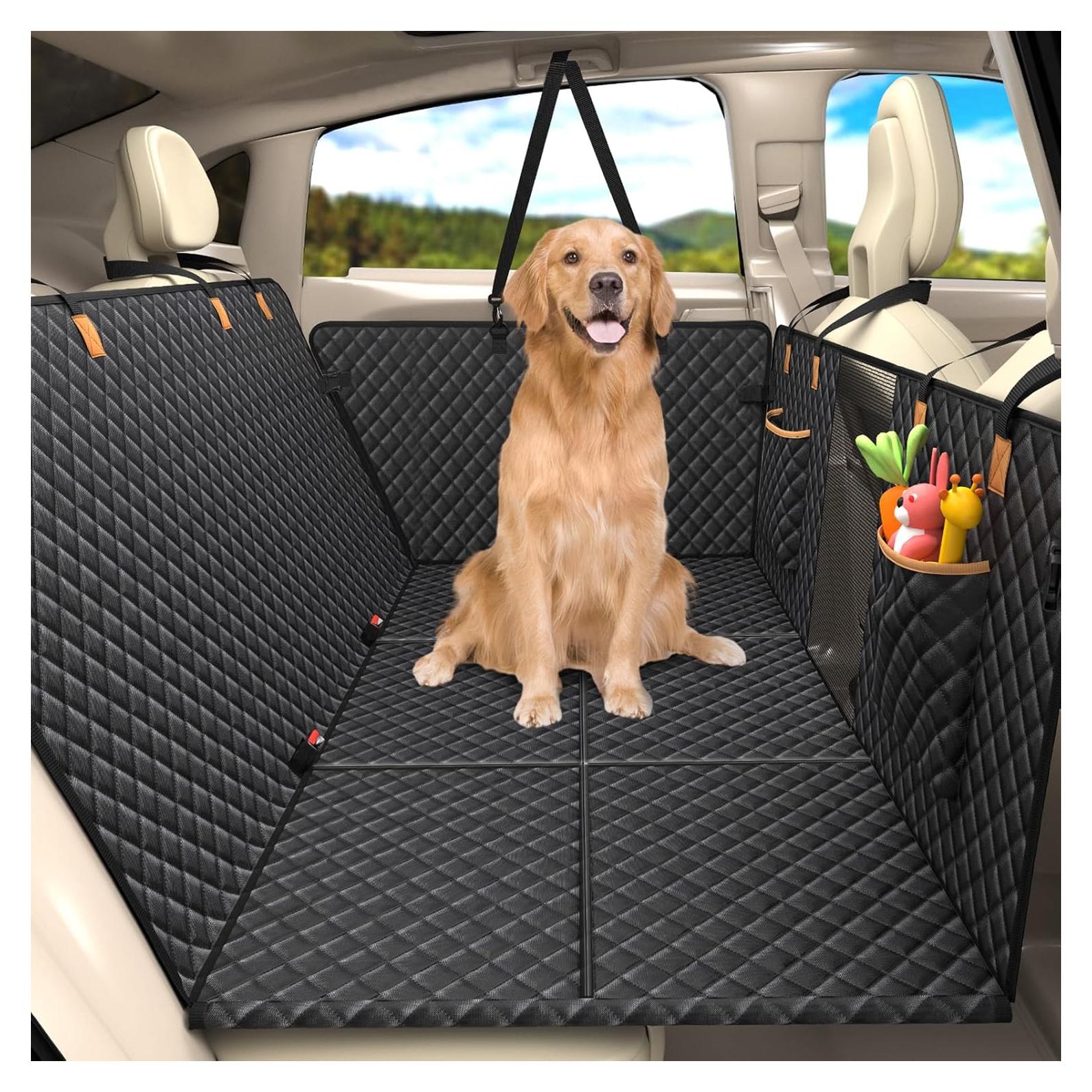 Extensor de Asiento Trasero Lekereise para Perros Negro 130x68cm