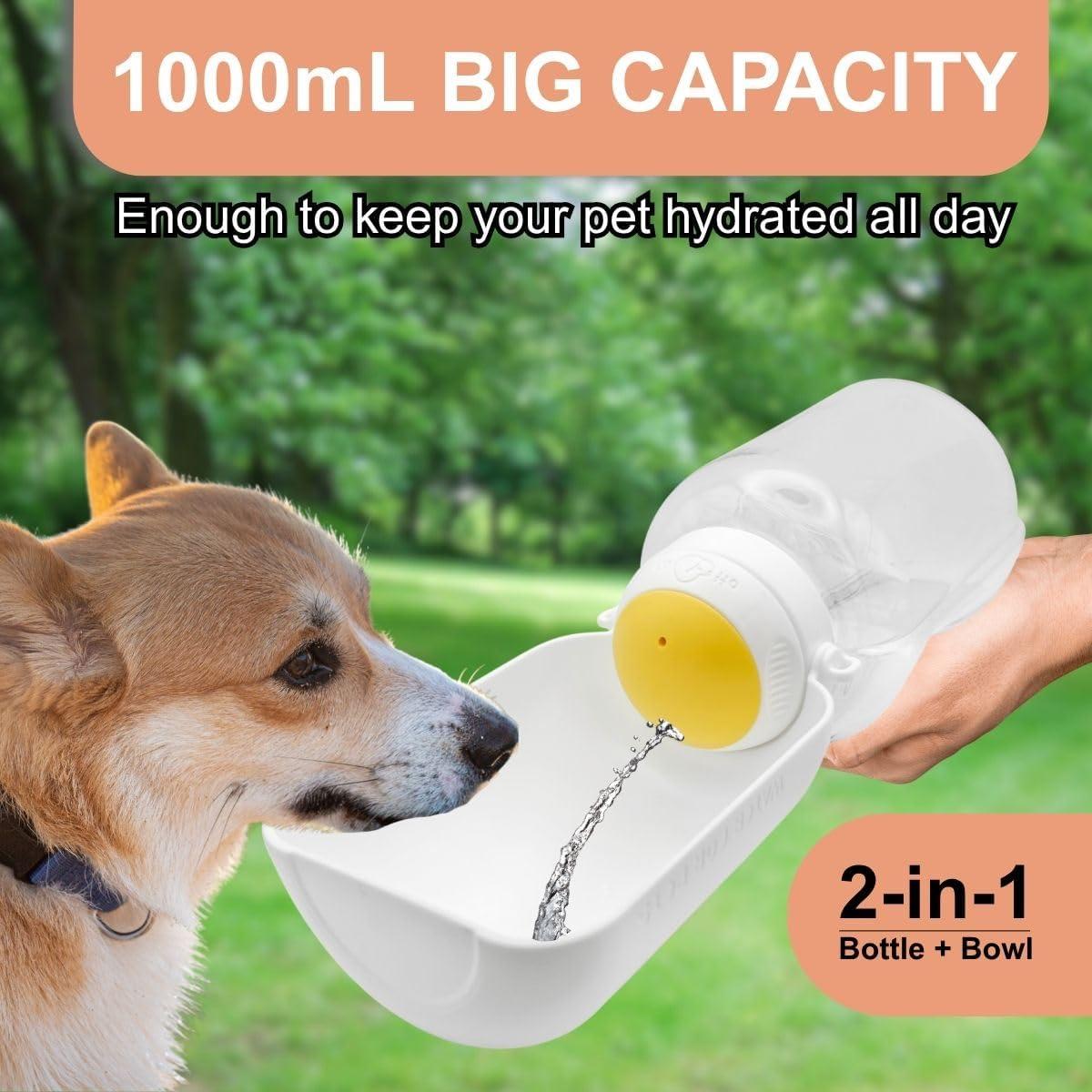 Botella de Agua Portátil para Perros Diamond Mutt 1000ml