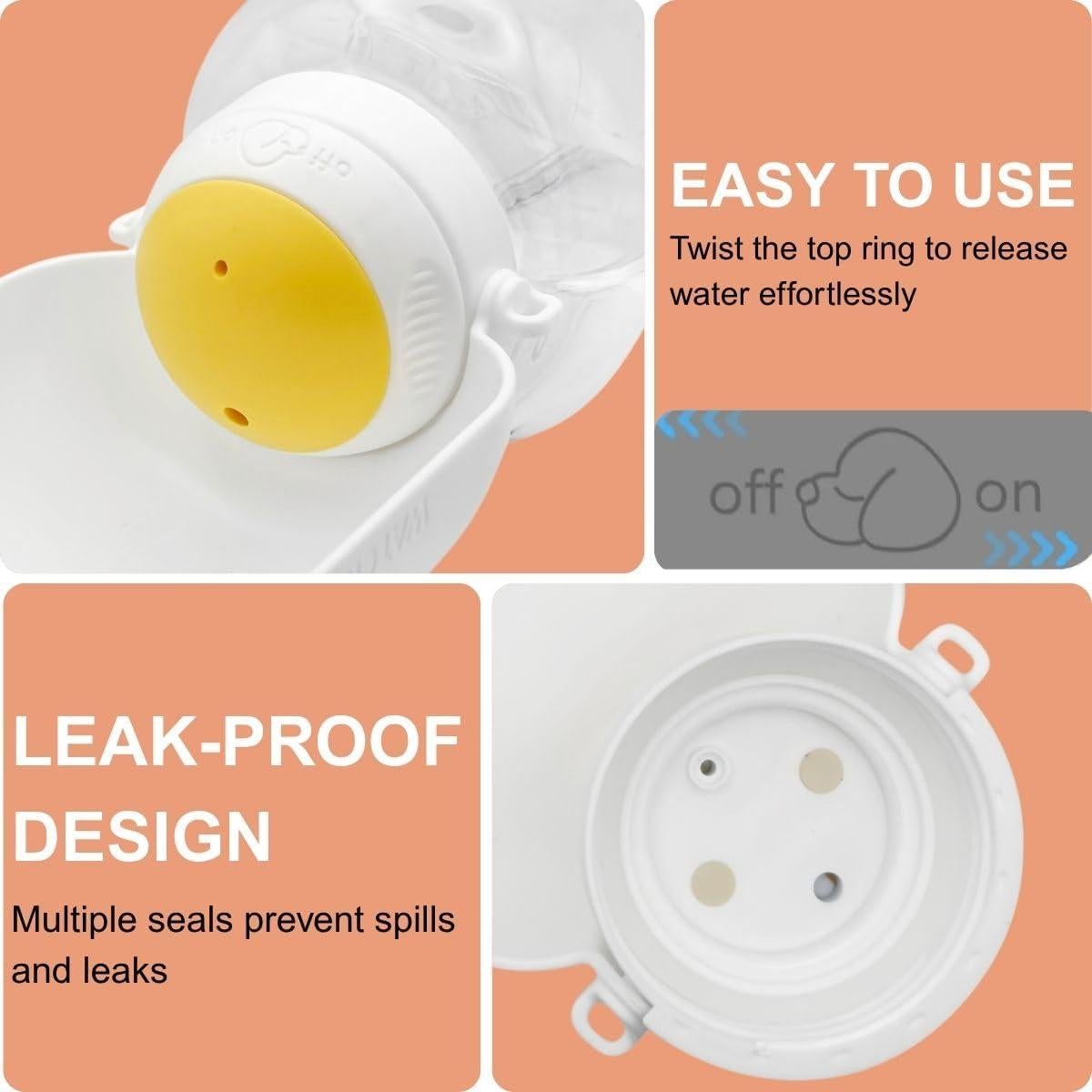 Botella de Agua Portátil para Perros Diamond Mutt 1000ml