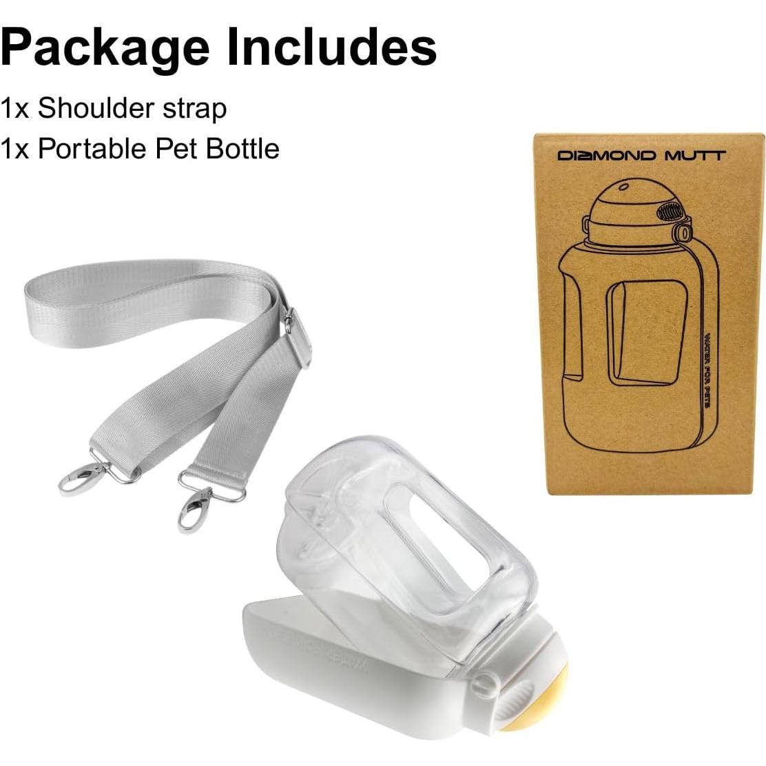 Botella de Agua Portátil para Perros Diamond Mutt 1000ml