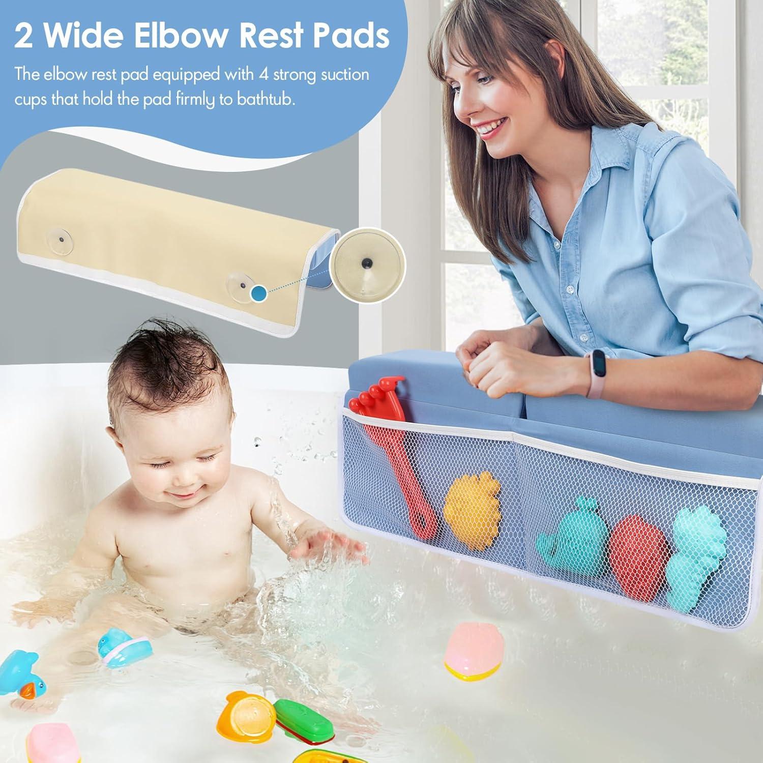 Juego de Almohadillas para Rodillas y Codos RelaxaTub Azul