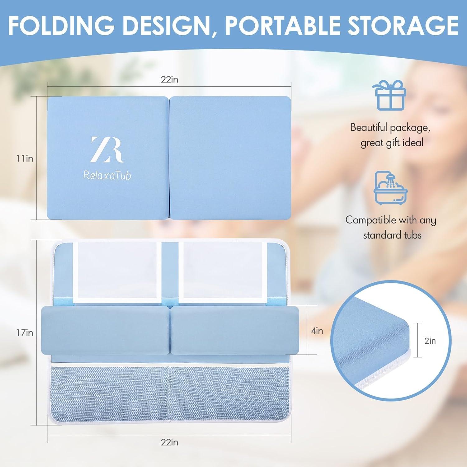 Juego de Almohadillas para Rodillas y Codos RelaxaTub Azul