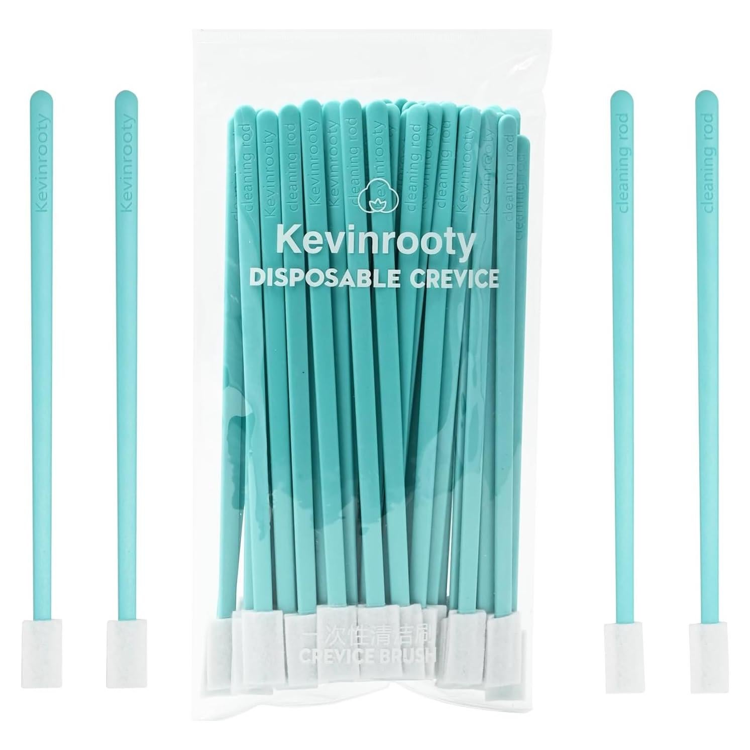 Kit de 50 Cepillos de Limpieza Desechables Kevinrooty Azul