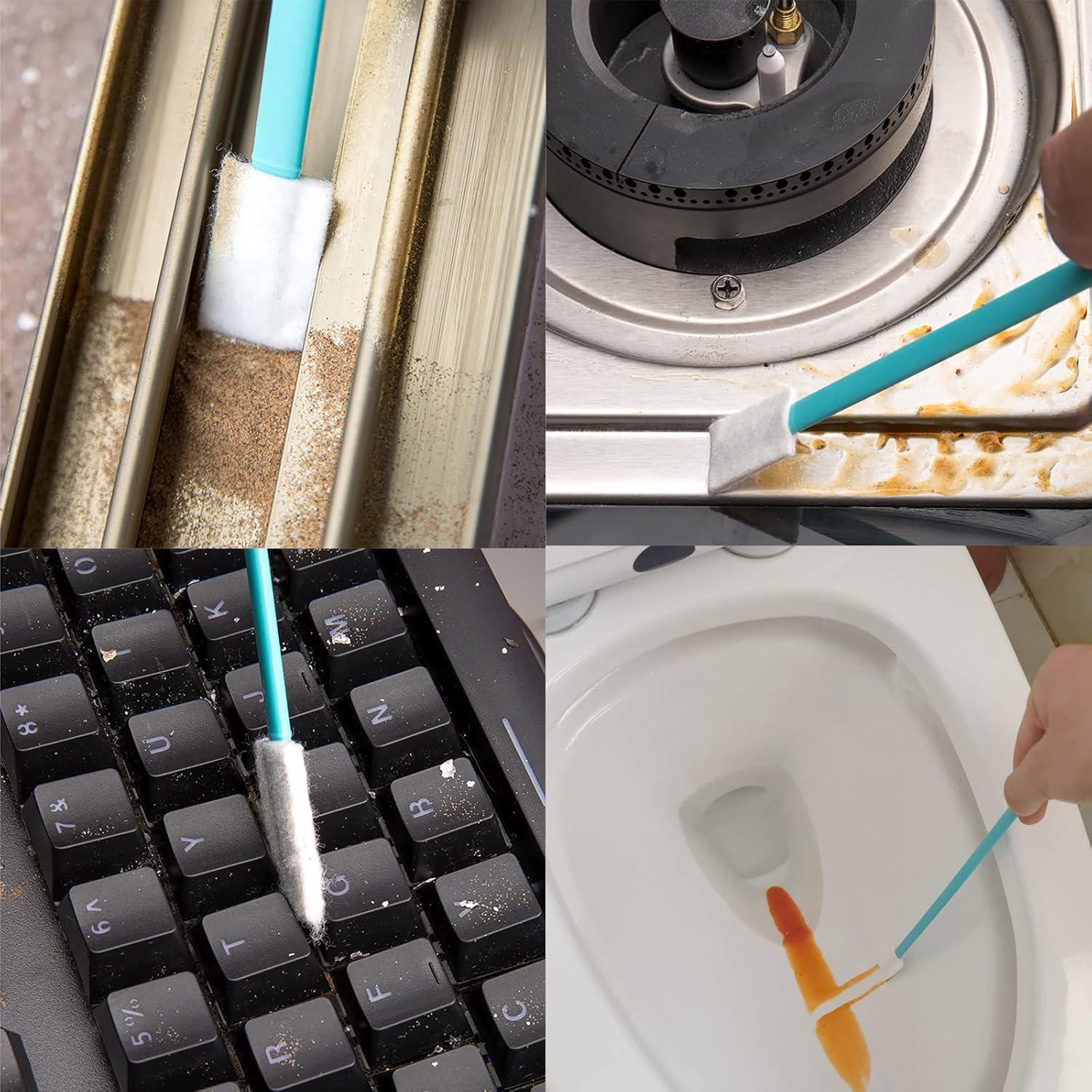 Kit de 50 Cepillos de Limpieza Desechables Kevinrooty Azul