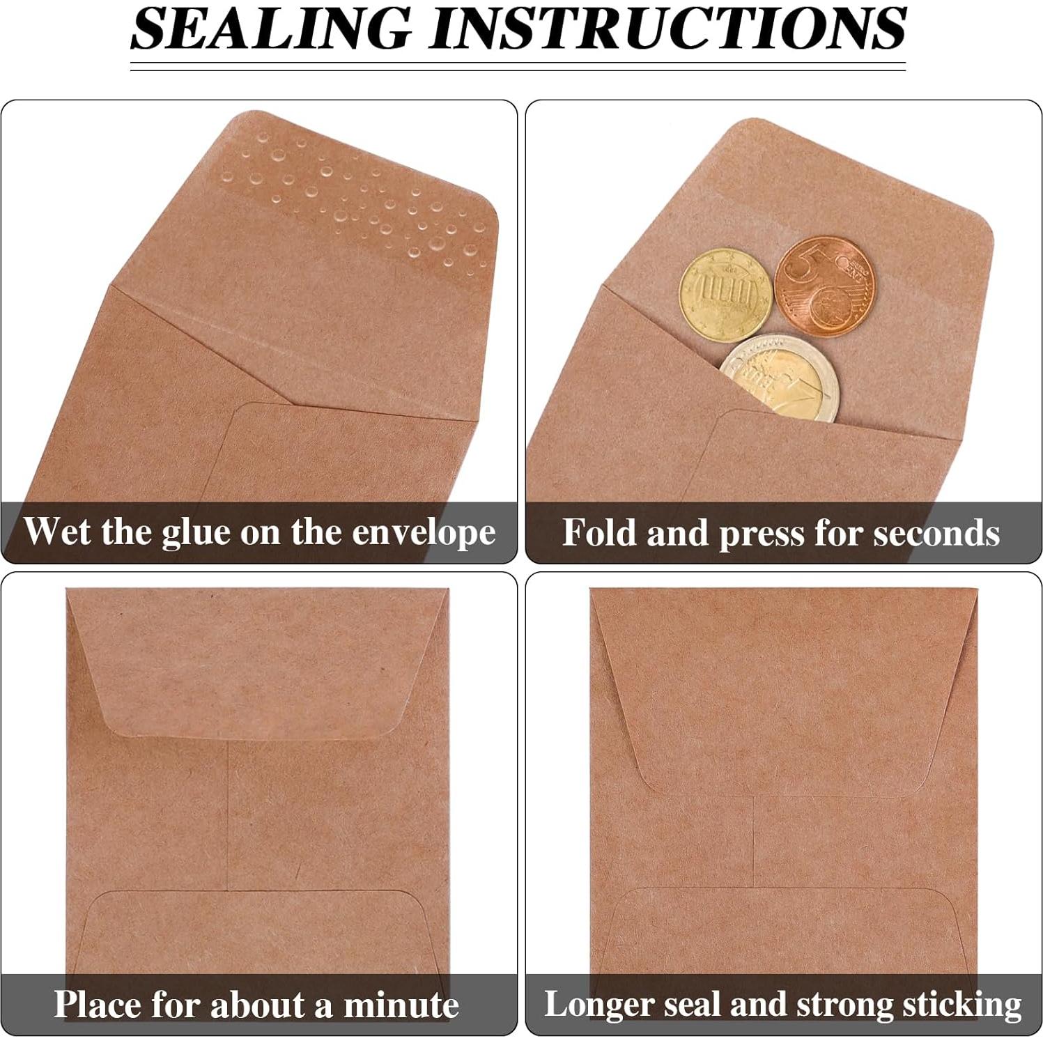 Paquete de 100 Sobres Pequeños Tuhangcc Autoadhesivos 8x9 cm