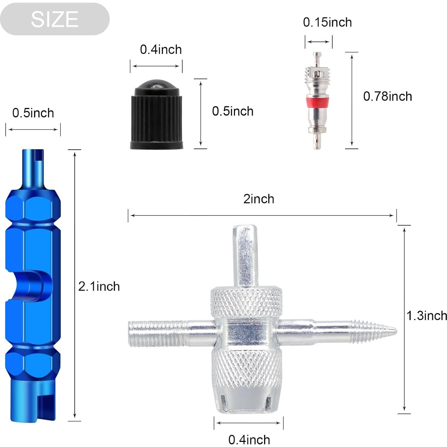 Herramienta de Extracción de Vástago de Válvula ZHSMS - 20 Núcleos y 10 Tapas