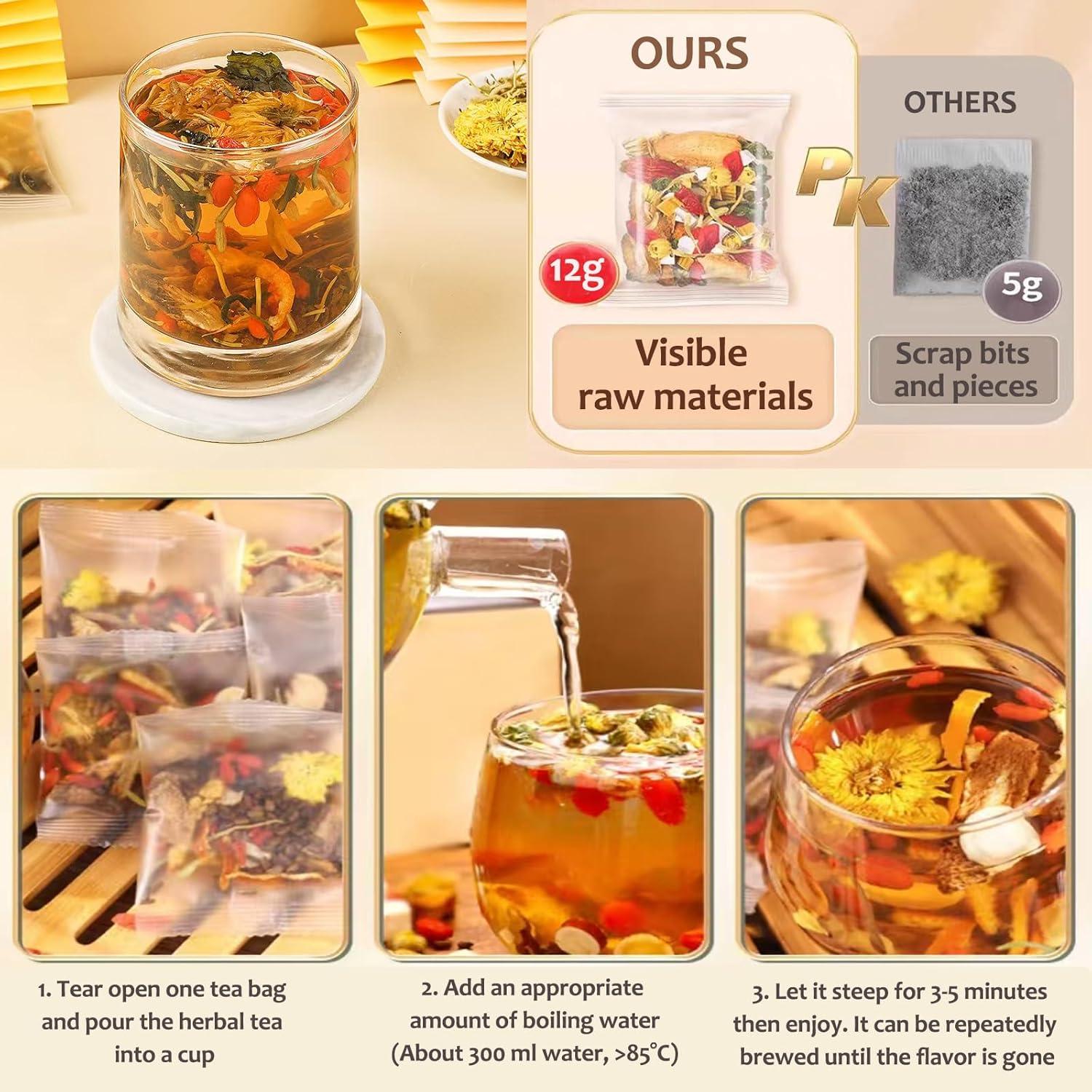 Té Herbal Natural Diente de León y Goji Miss Feel 144g