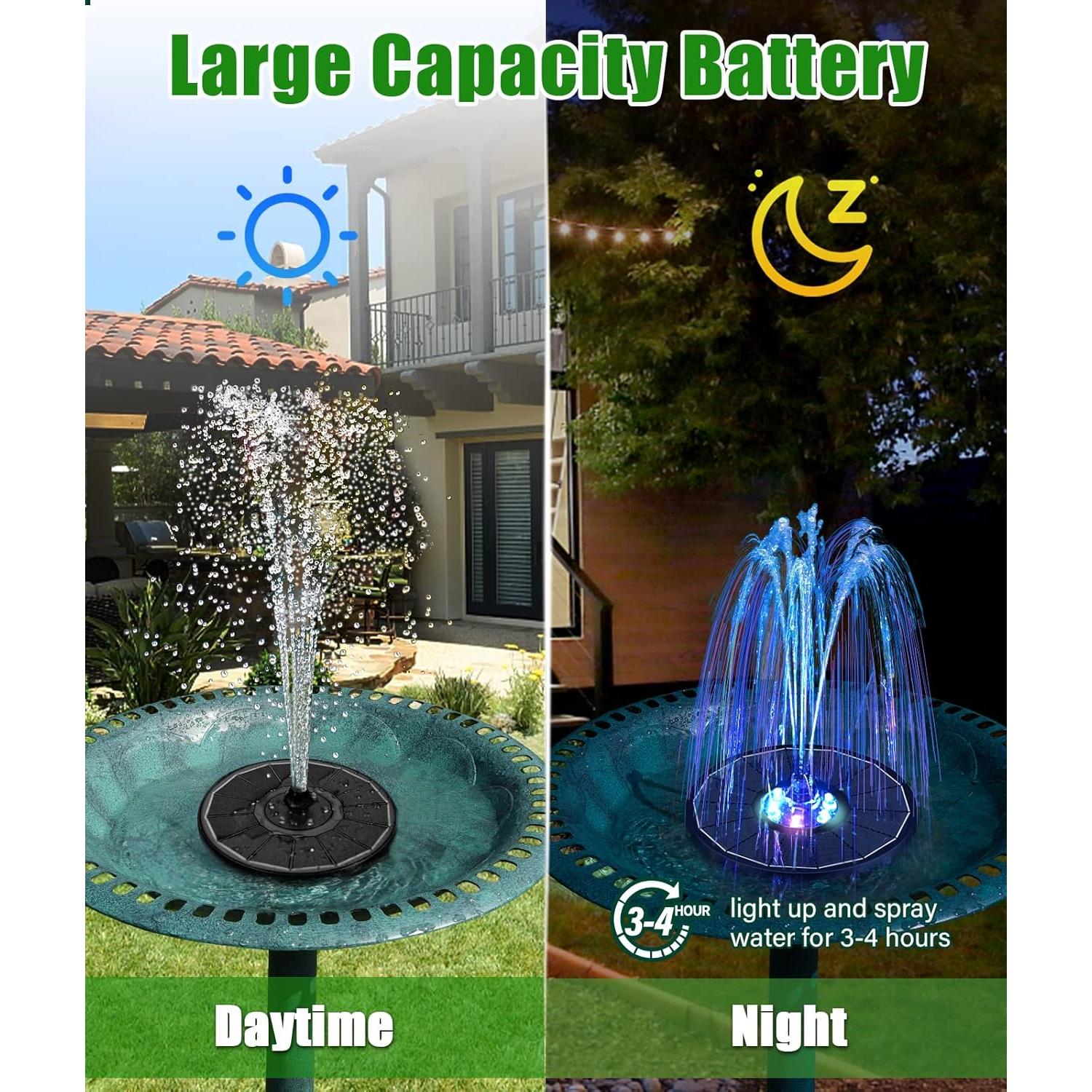 Fuente Solar SZMP 3.5W con Batería 2000mAh y 7 Boquillas