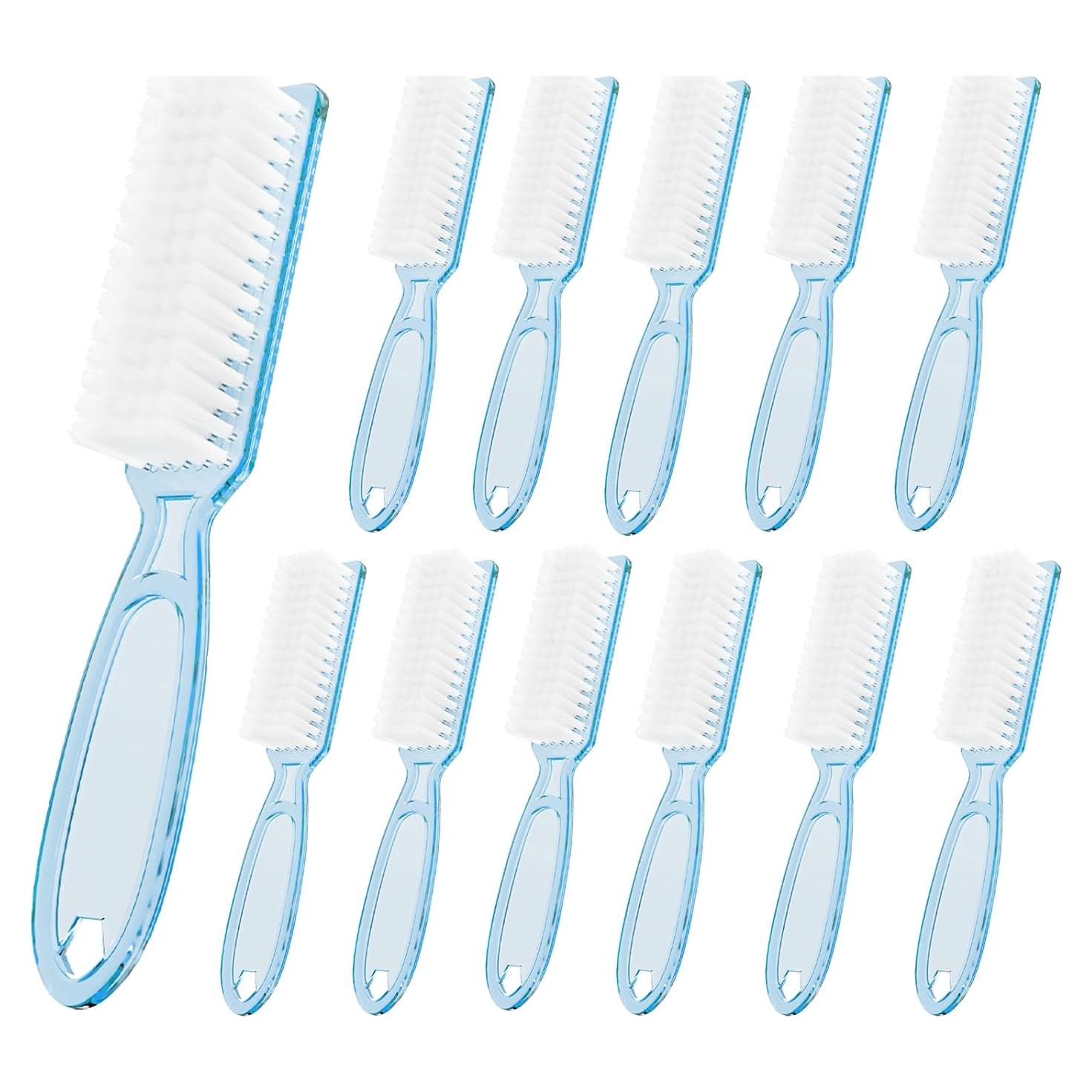 12 Cepillos de Limpieza de Uñas SQULIGT Azul Claro