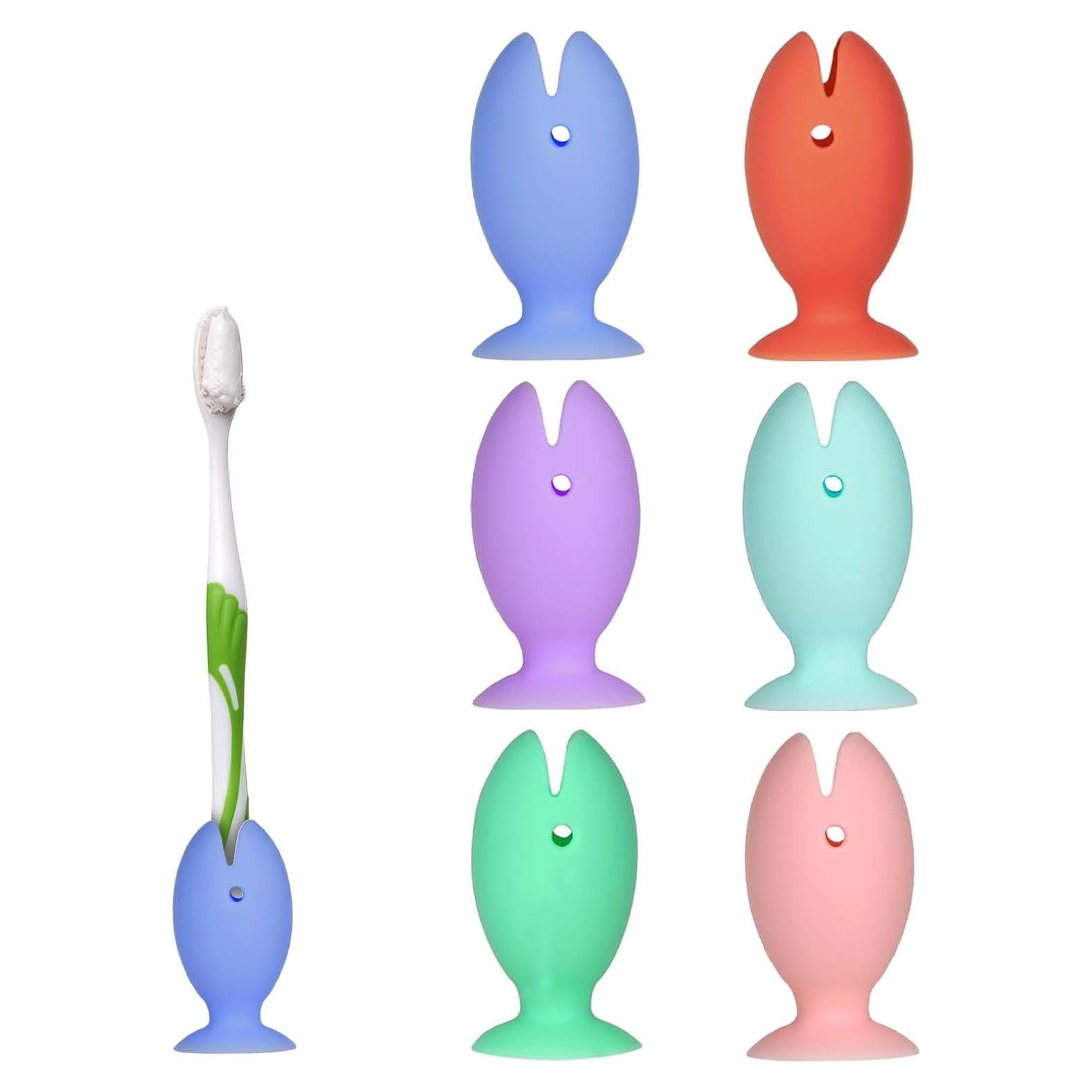 6 Pcs Cubiertas de Cepillo de Dientes Silicona Abeillo