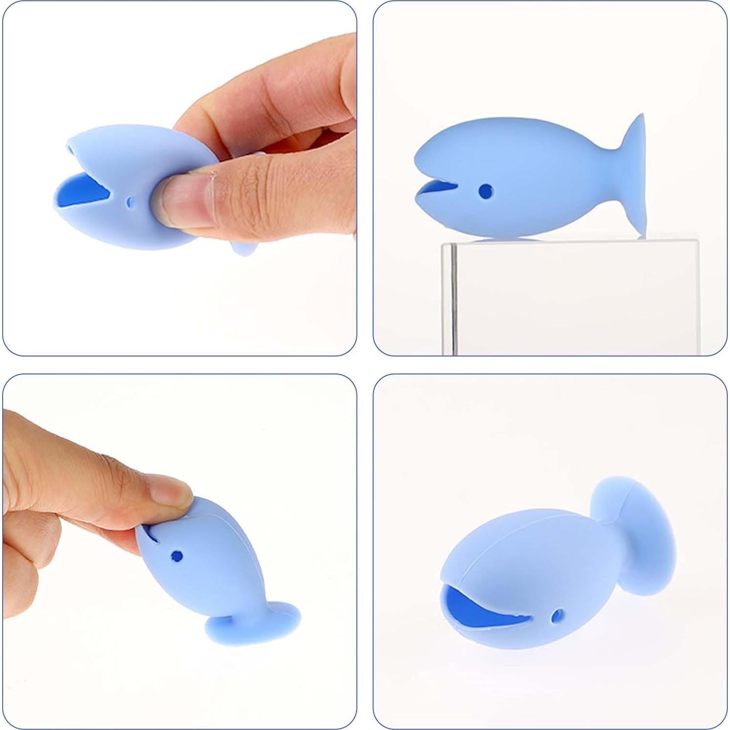 6 Pcs Cubiertas de Cepillo de Dientes Silicona Abeillo