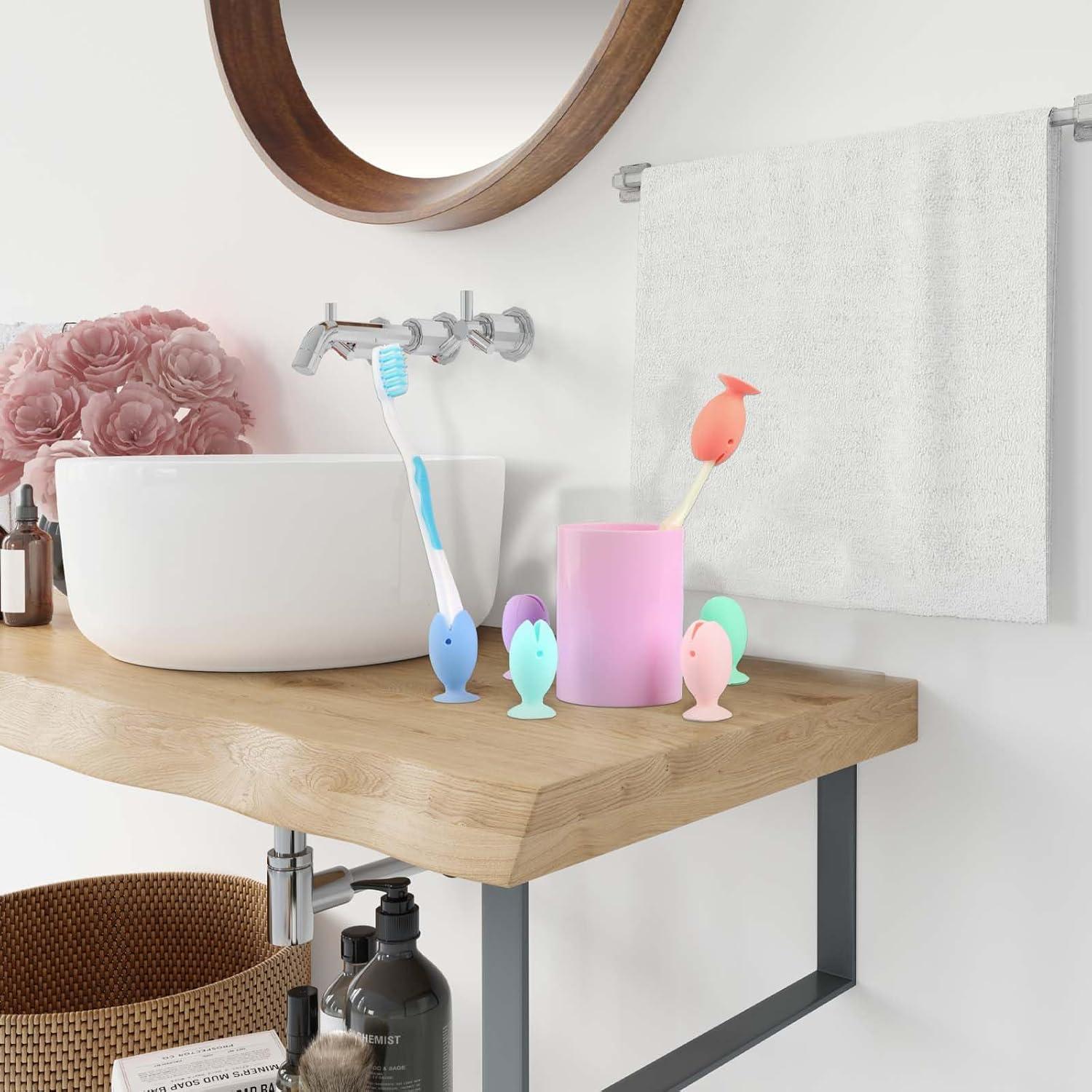 6 Pcs Cubiertas de Cepillo de Dientes Silicona Abeillo