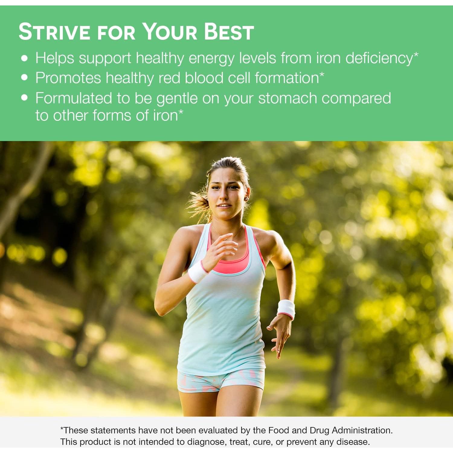 EZ Melts Suplemento de Hierro 18 mg Sin Azúcar 90 Tabletas