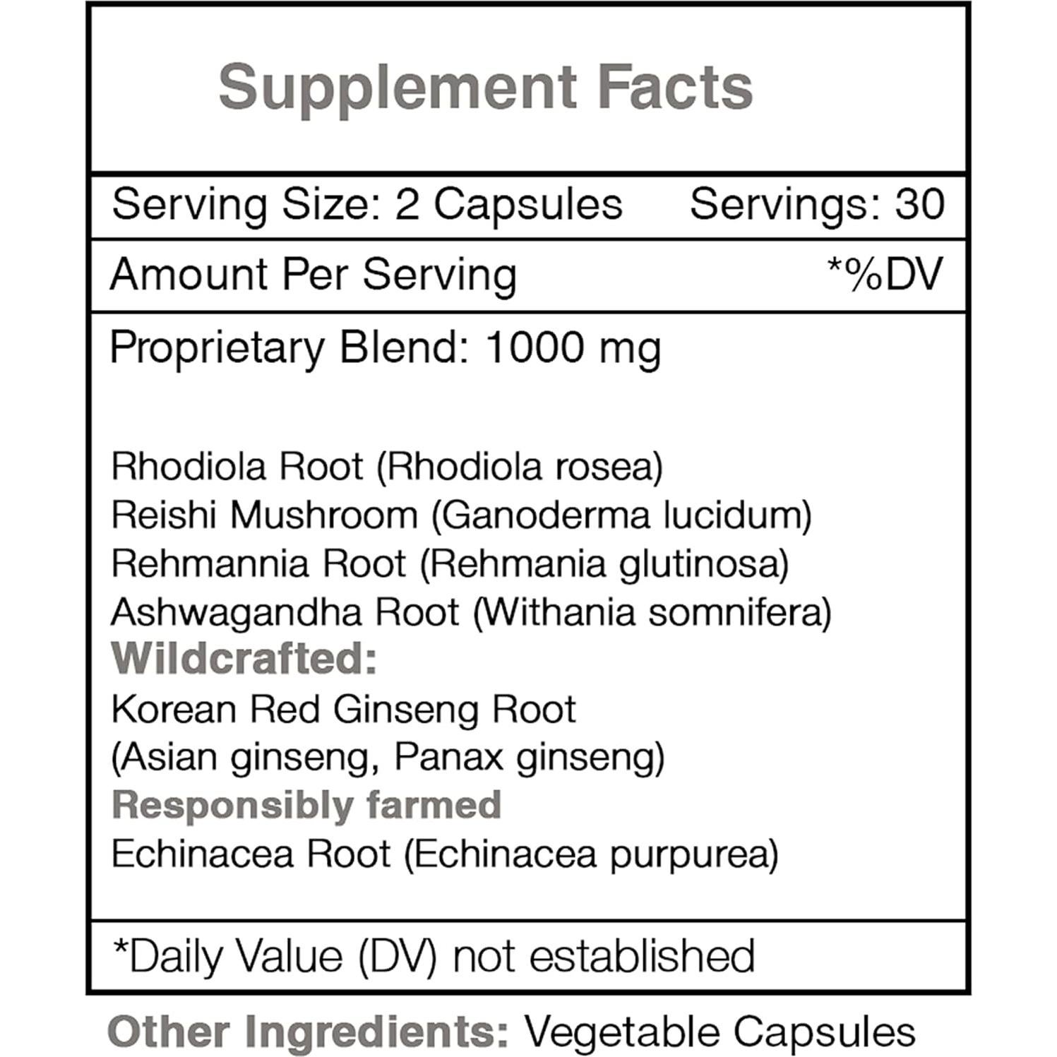 Suplemento Energético Secretos de la Tribu - 60 Cápsulas