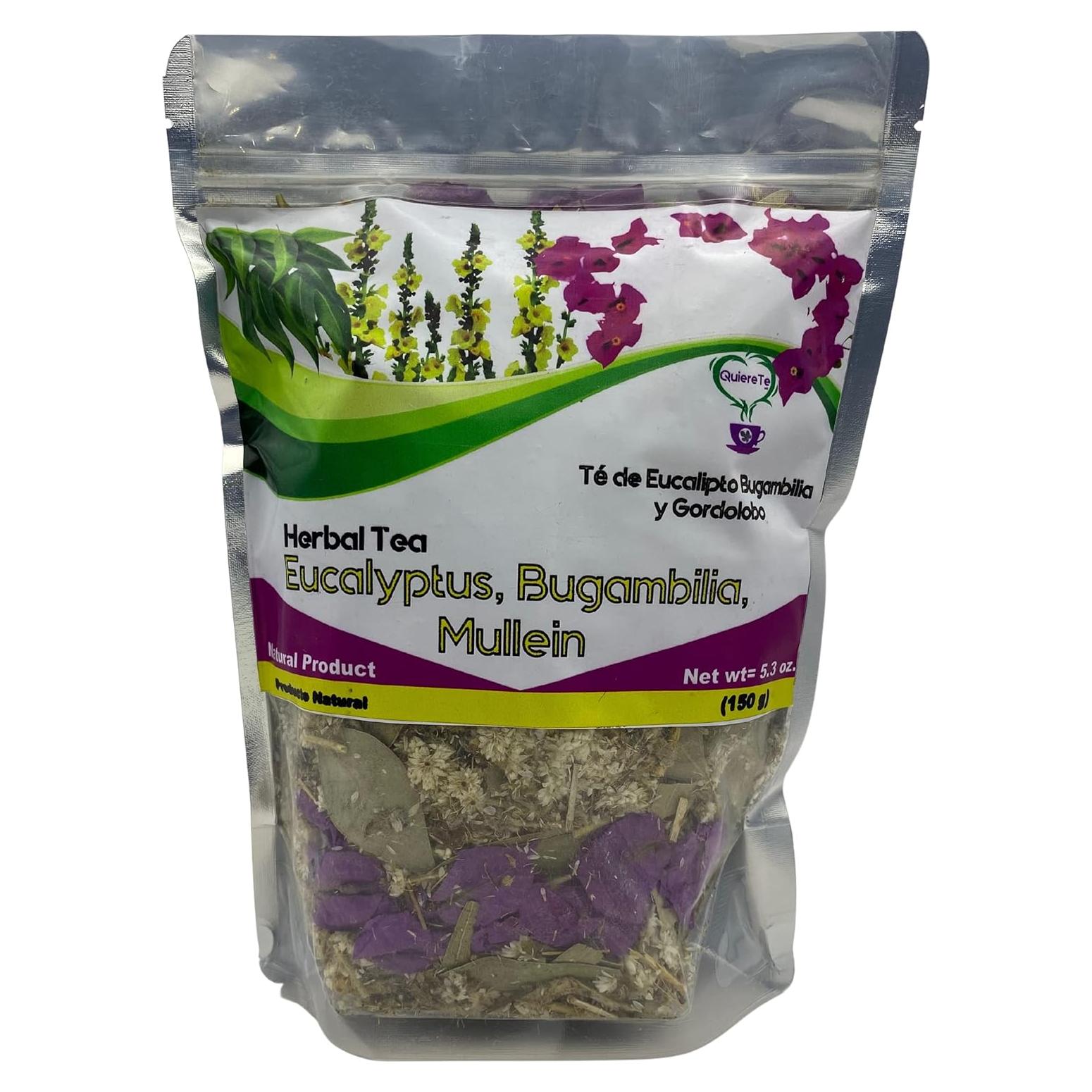 Té Herbal Eucalipto Bougainvillea 150g Quiere Te 100% Natural