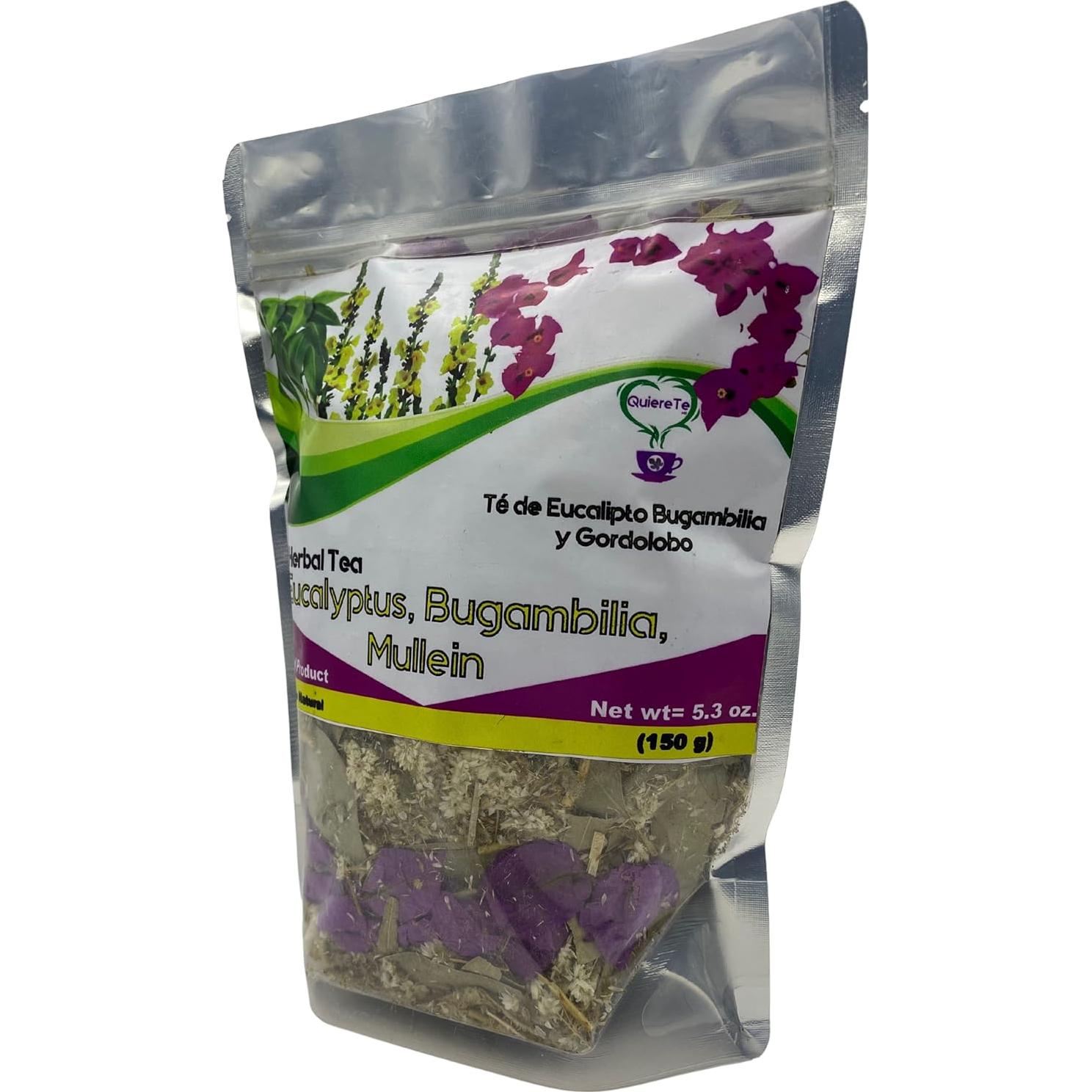 Té Herbal Eucalipto Bougainvillea 150g Quiere Te 100% Natural