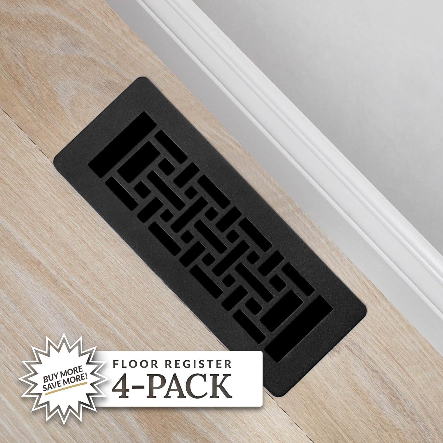 Rejilla de Bajo Perfil Decor Grates LAJH310-BLK 7.62x25.4cm Negro