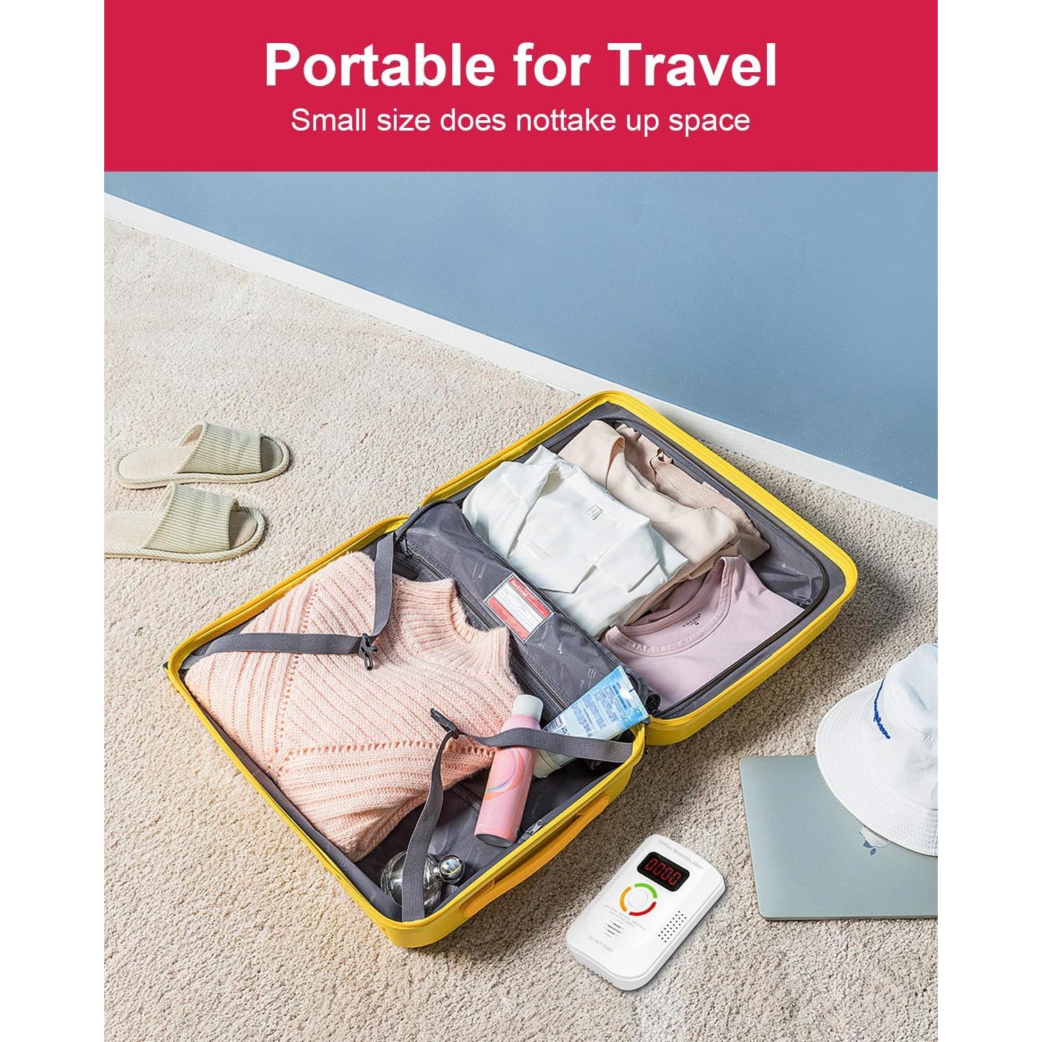 Detector de Monóxido de Carbono ATEONY WJ-CO960 con Pantalla LED