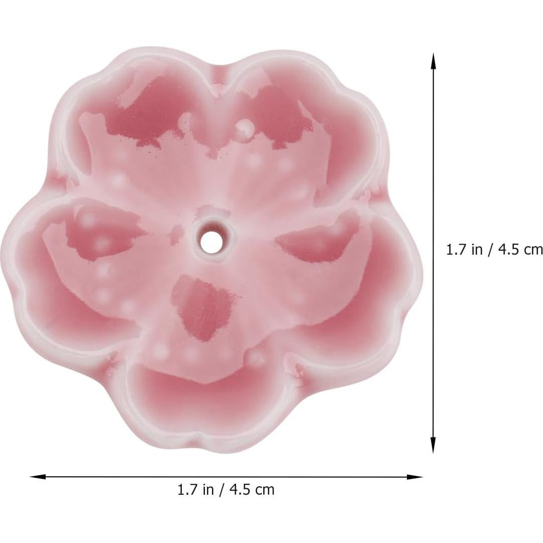 Soporte de Incienso Cerámica IMIKEYA 4 Piezas Rosa