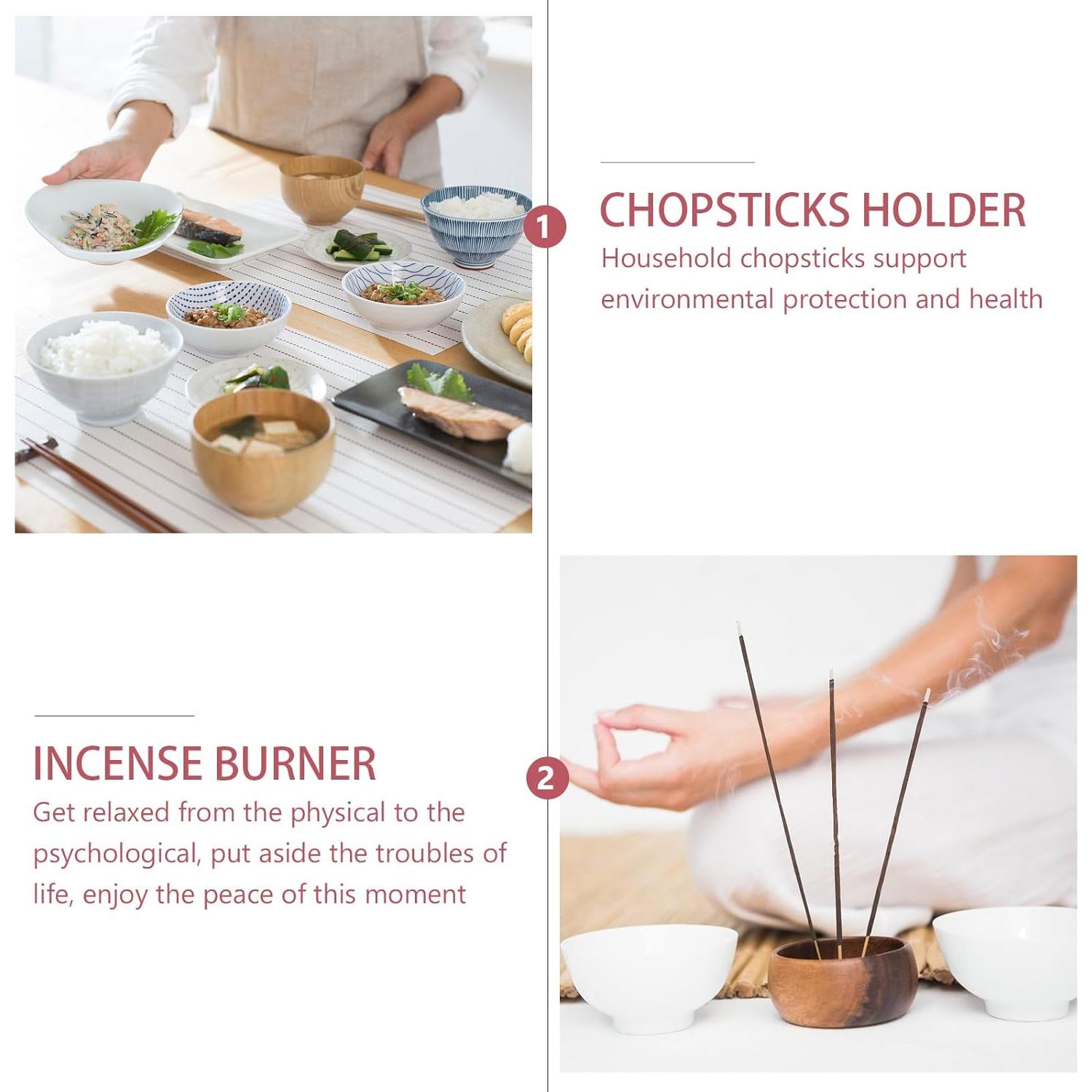 Soporte de Incienso Cerámica IMIKEYA 4 Piezas Rosa