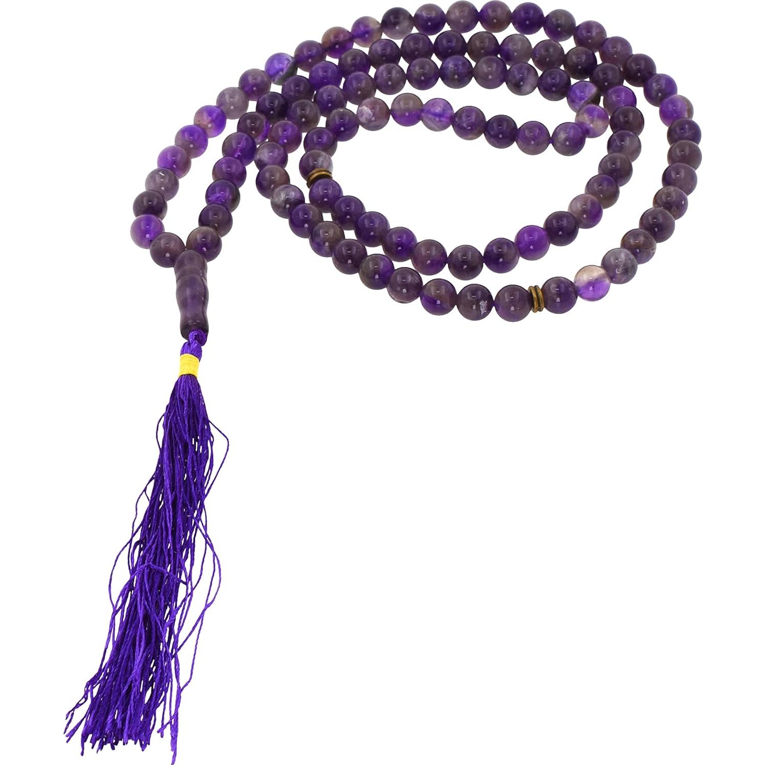 Cuentas de Oración Tasbih Mandala Crafts 99 Amatista Unisex