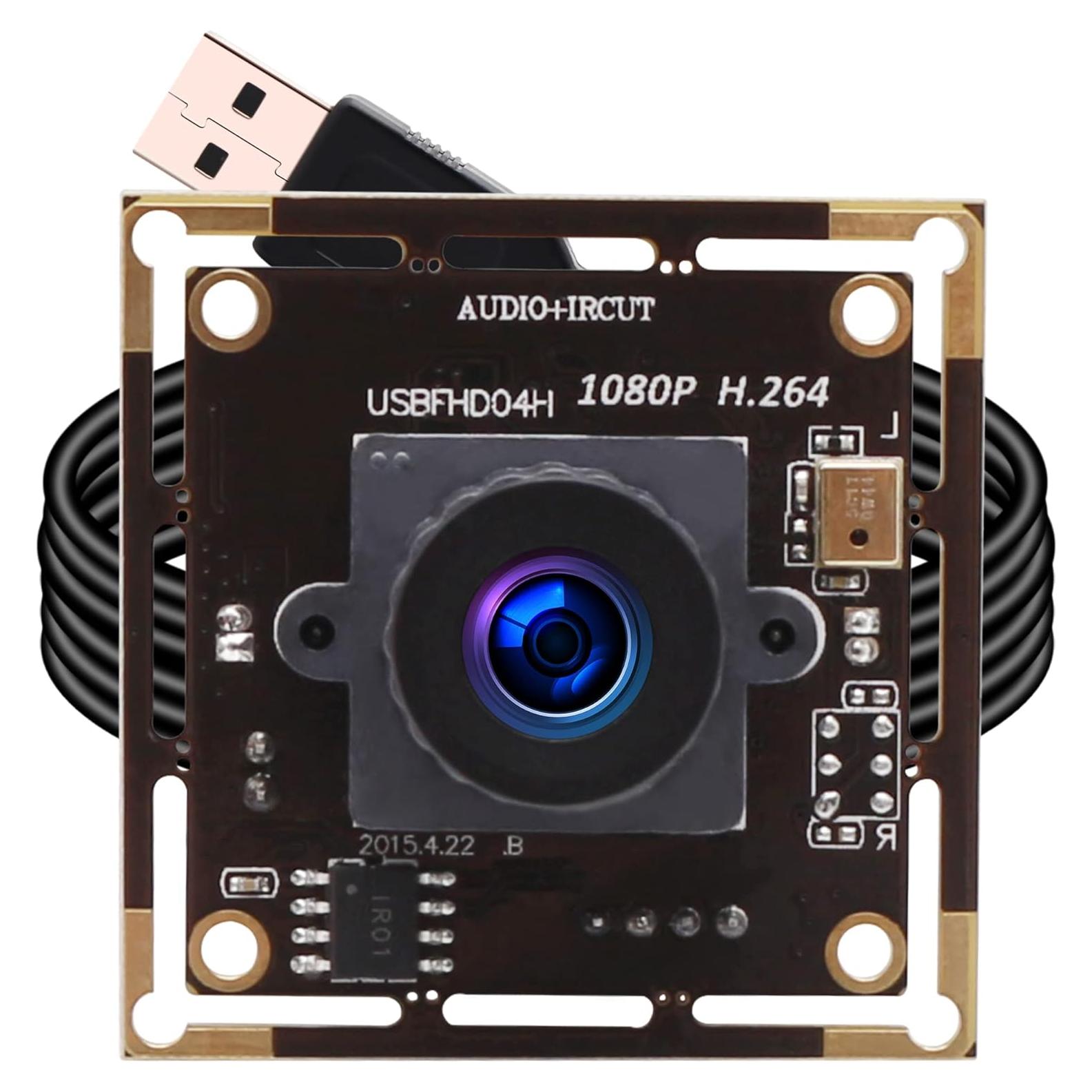 Cámara de Seguridad USB ELP 1080P con Micrófono 2.1mm
