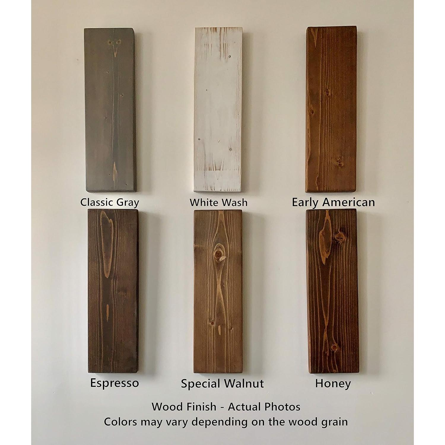 Estantes Flotantes de Madera New England 60.96 cm - Juego de 2