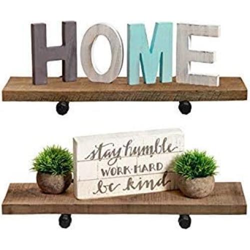 Estantes Flotantes de Madera New England 60.96 cm - Juego de 2