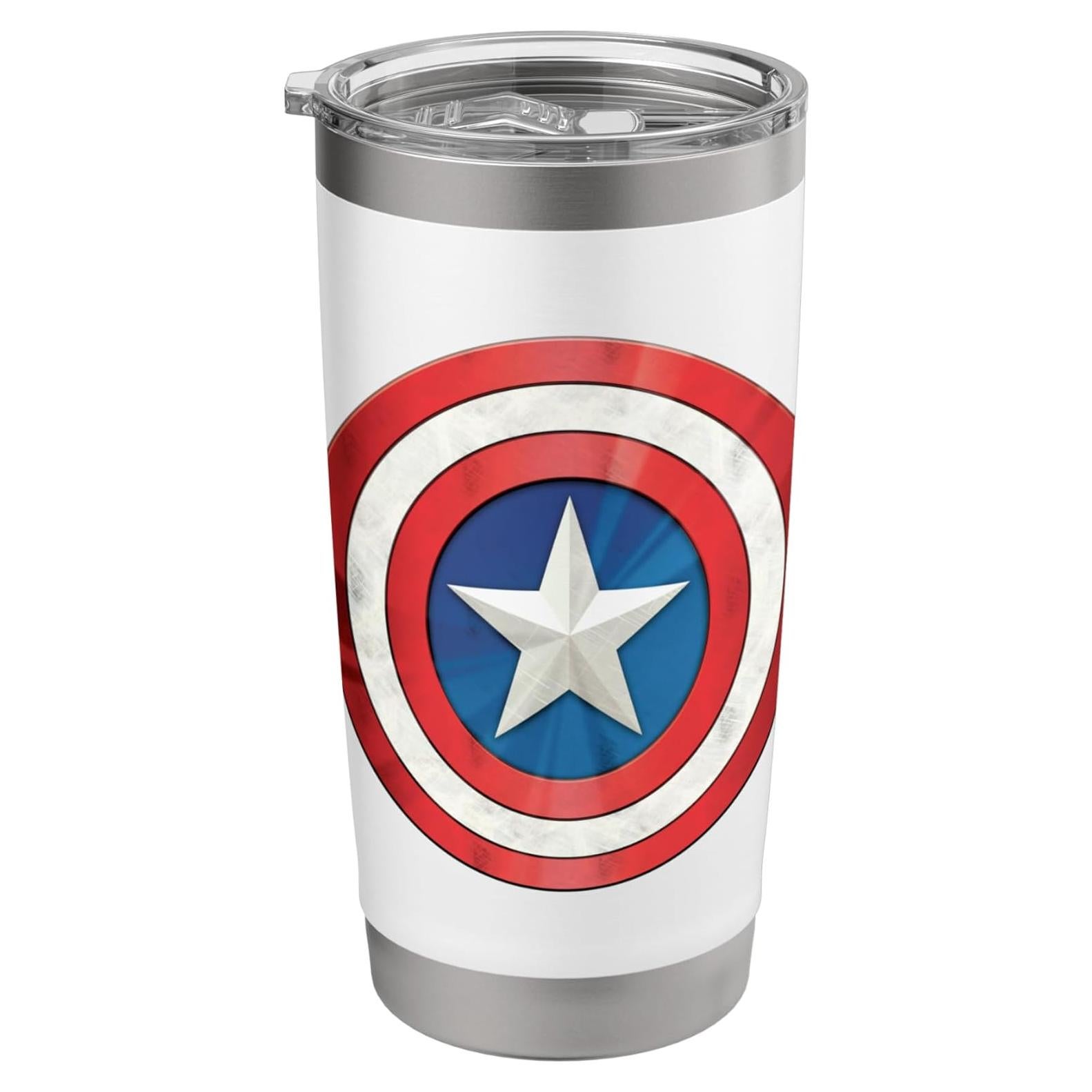 Vaso Aislado de Acero Inoxidable Marvel Capitán América 20 oz